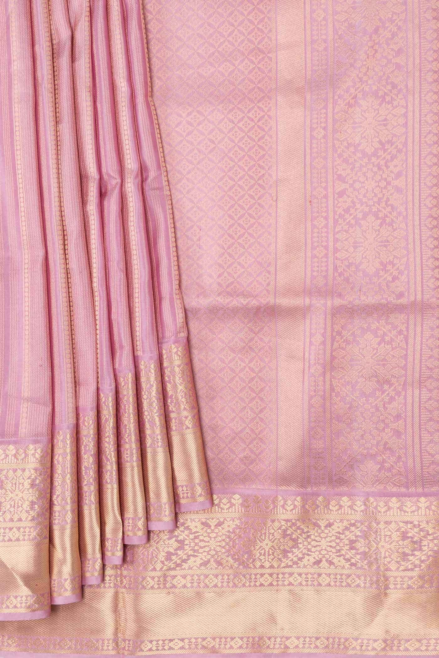 Pink Dual Tone Soft Silk Saree