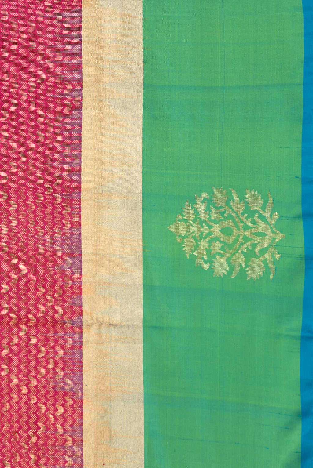 Pink Dual Tone Soft Silk Saree