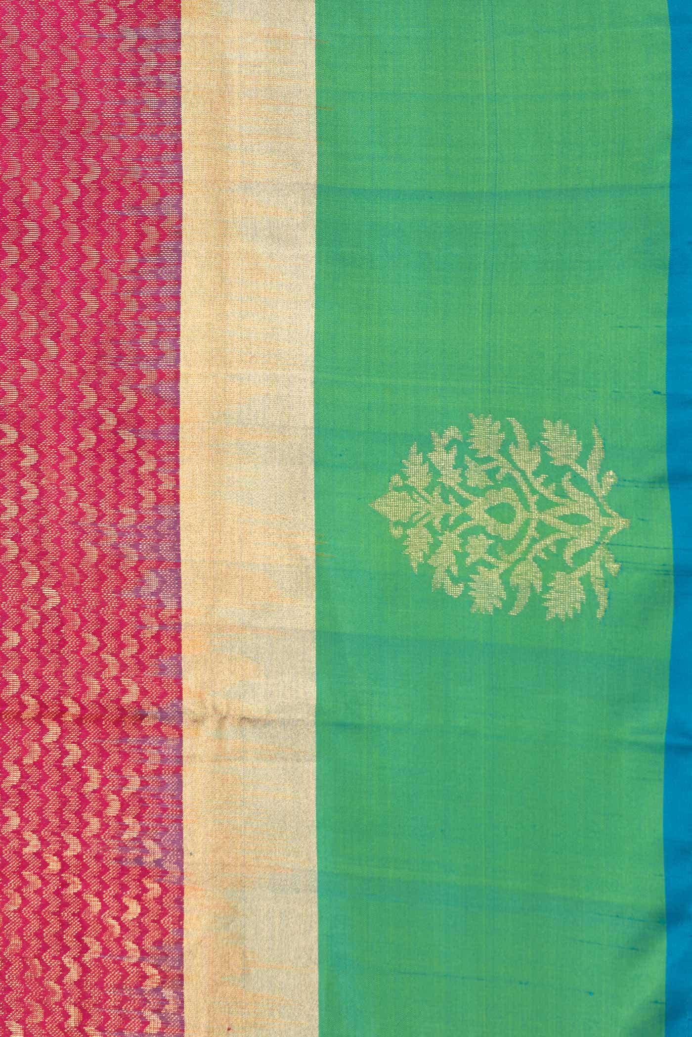 Pink Dual Tone Soft Silk Saree
