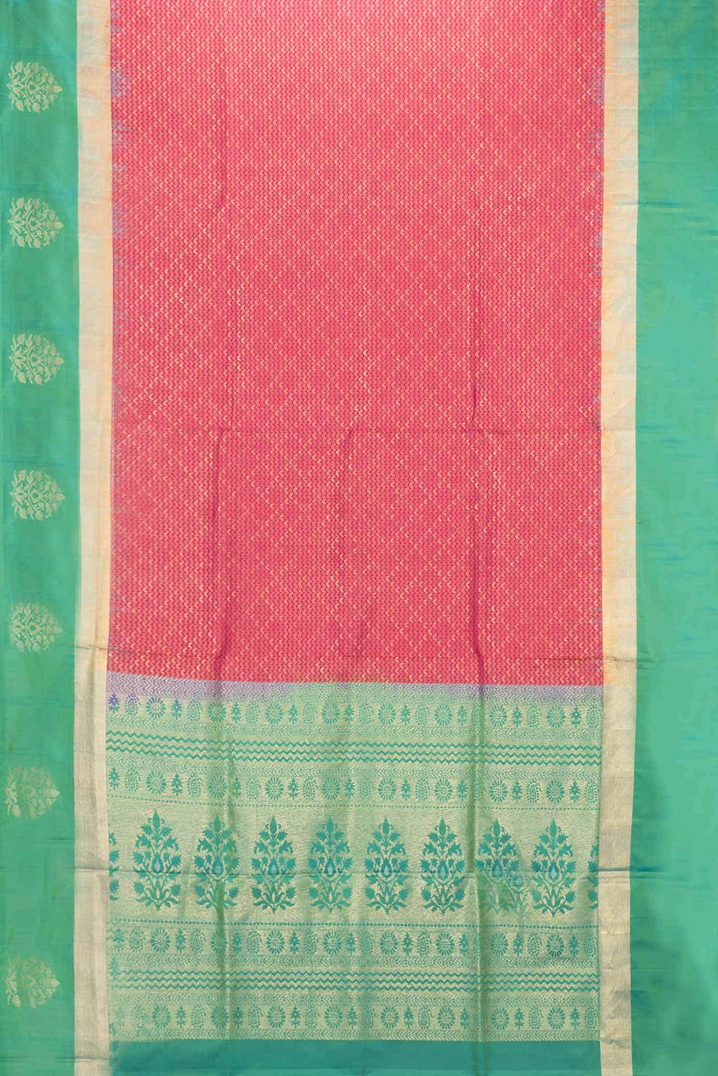 Pink Dual Tone Soft Silk Saree
