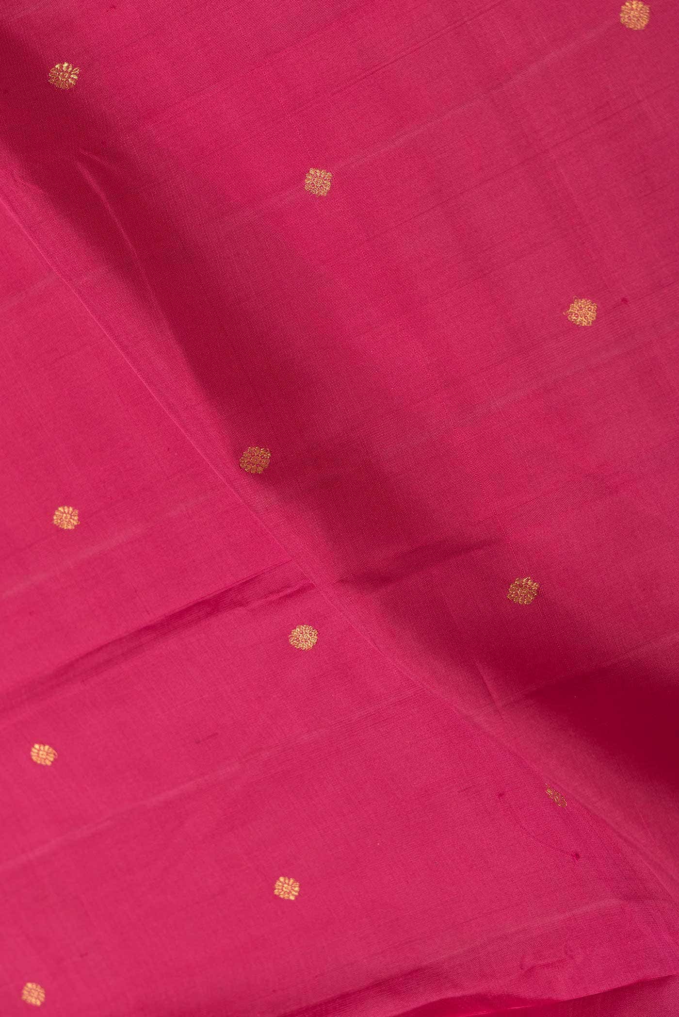 Pure Silk Pure Zari Maroon Dual Tone Kanchipuram Saree