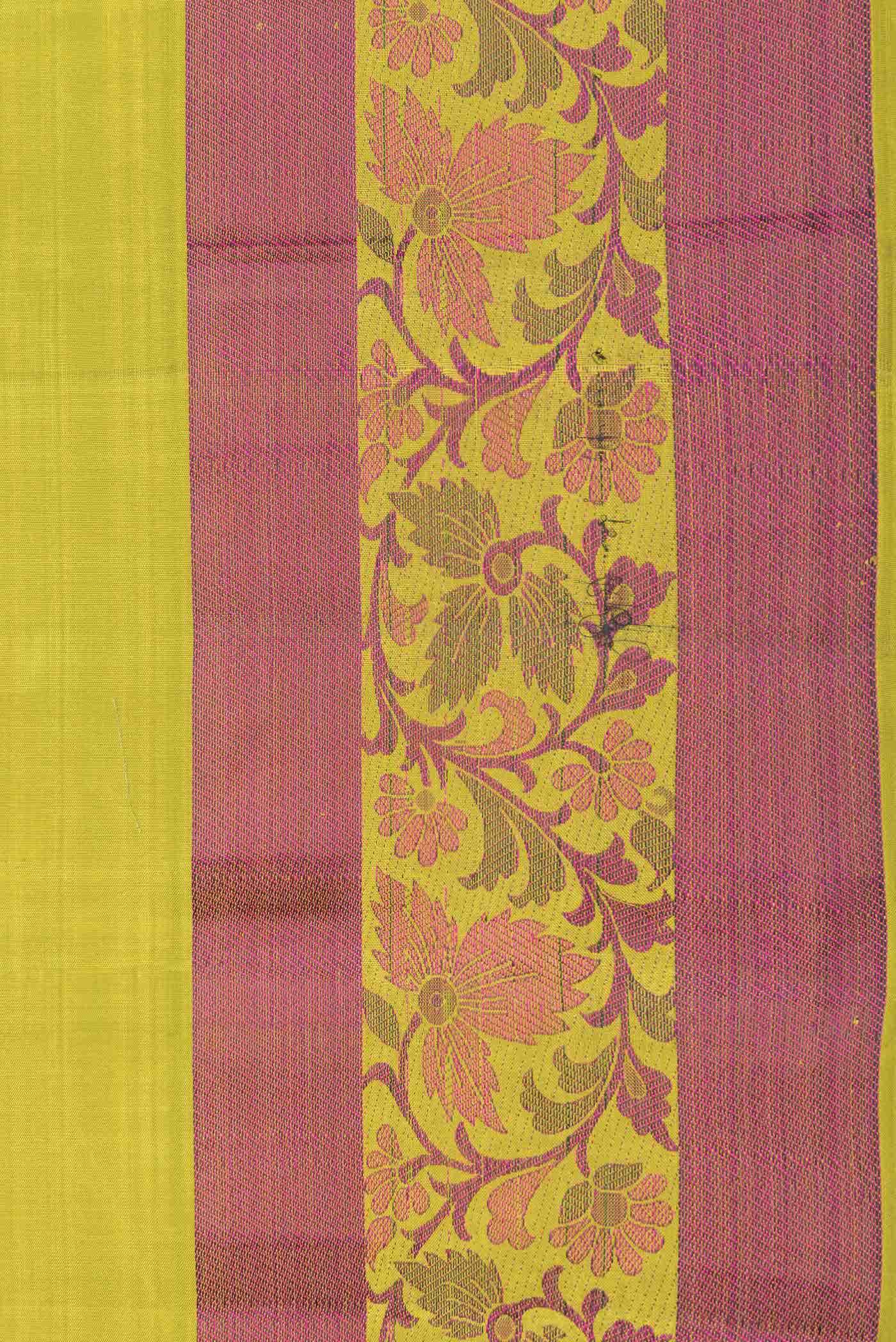 Green Dual Tone Kanchipuram Silk Saree