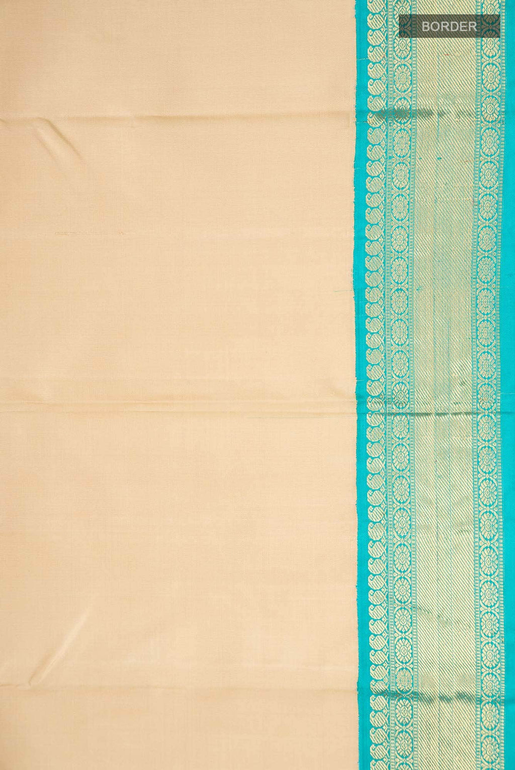 Beige Kanchipuram Silk Saree