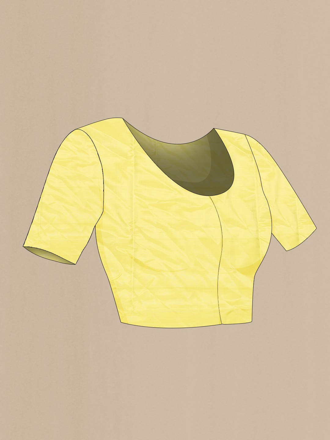 Pinkish Yellow Dual Tone Soft Silk Saree