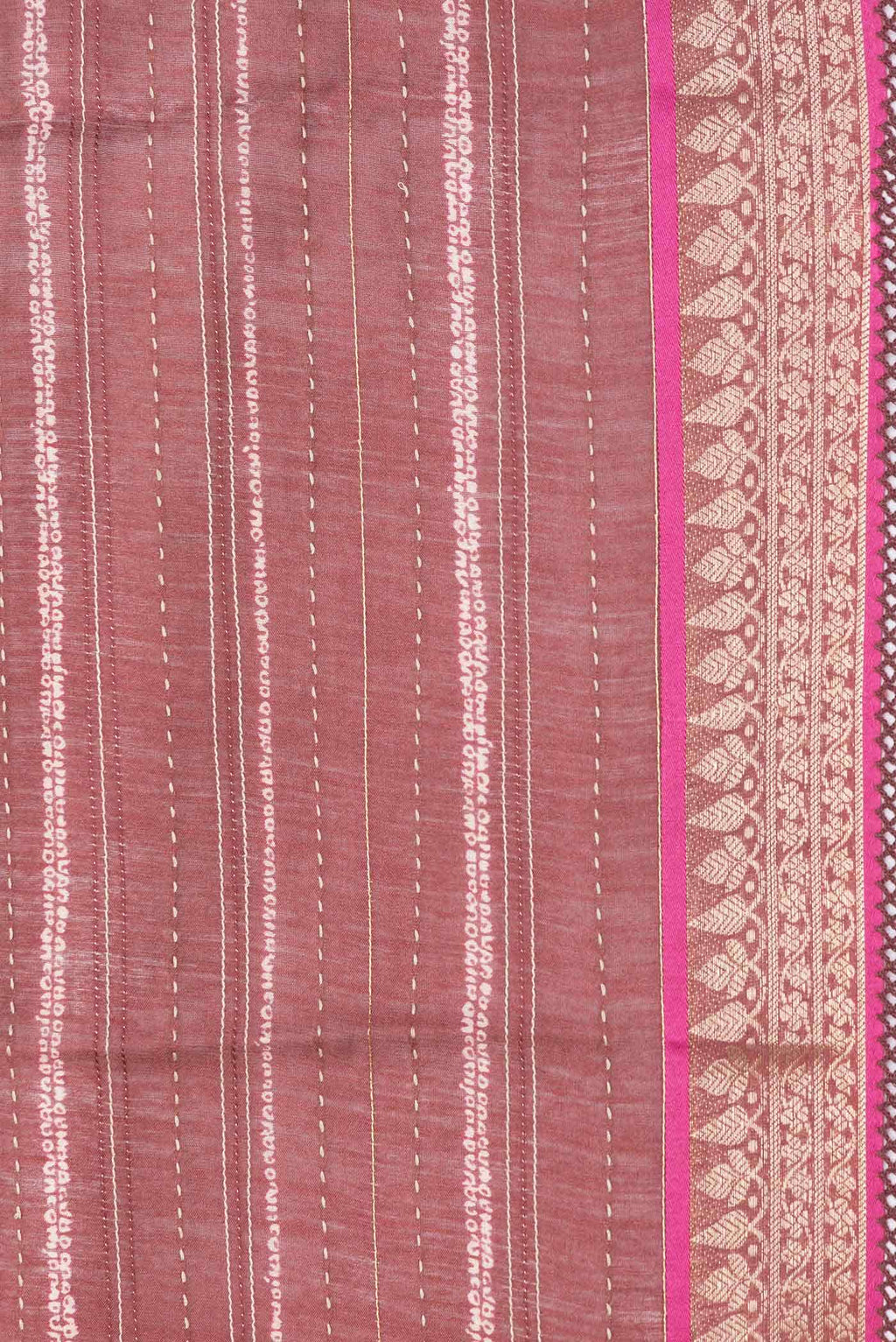 Maroon Dual Tone Tussar Silk Saree