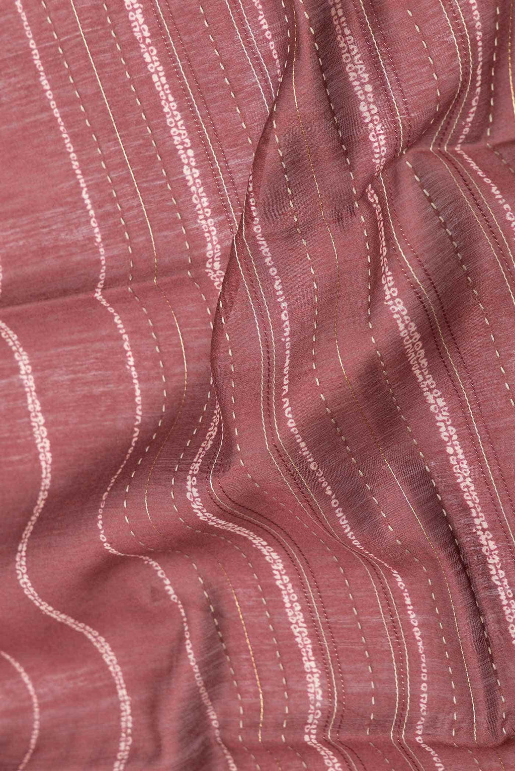 Maroon Dual Tone Tussar Silk Saree