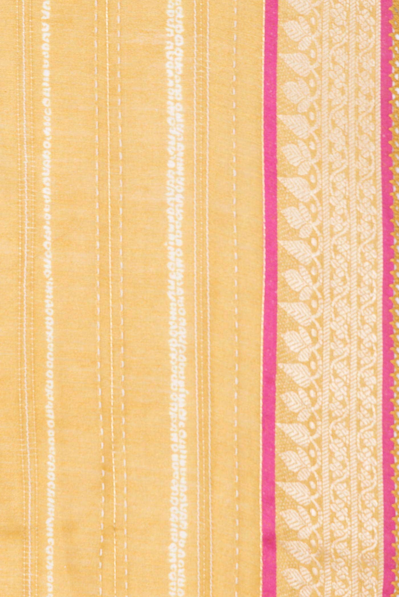 Mustard Dual Tone Tussar Silk Saree