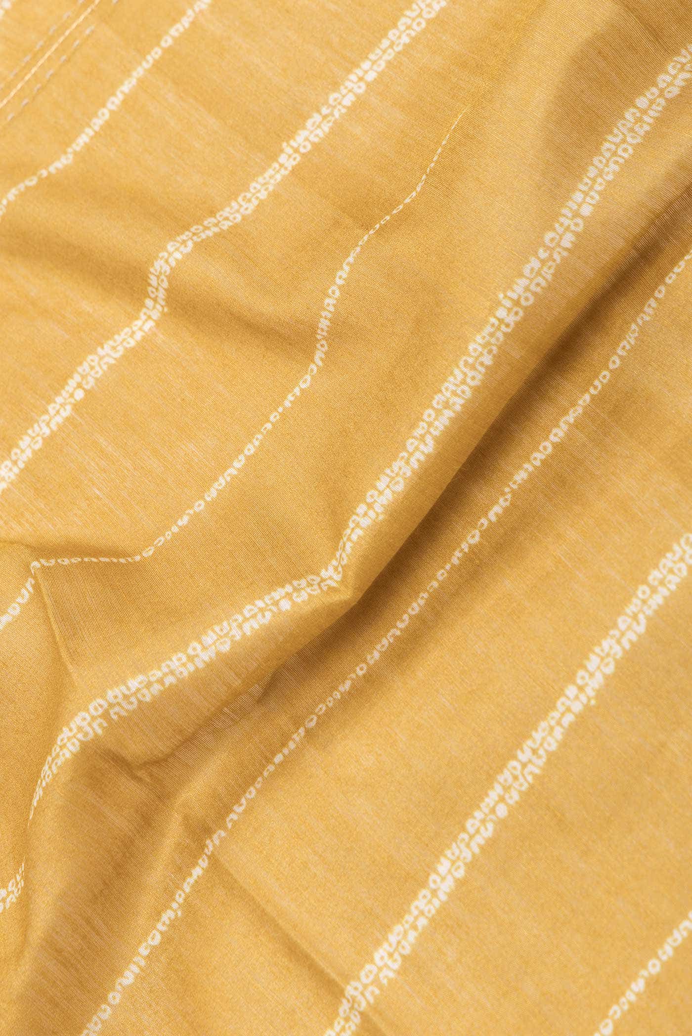 Mustard Dual Tone Tussar Silk Saree