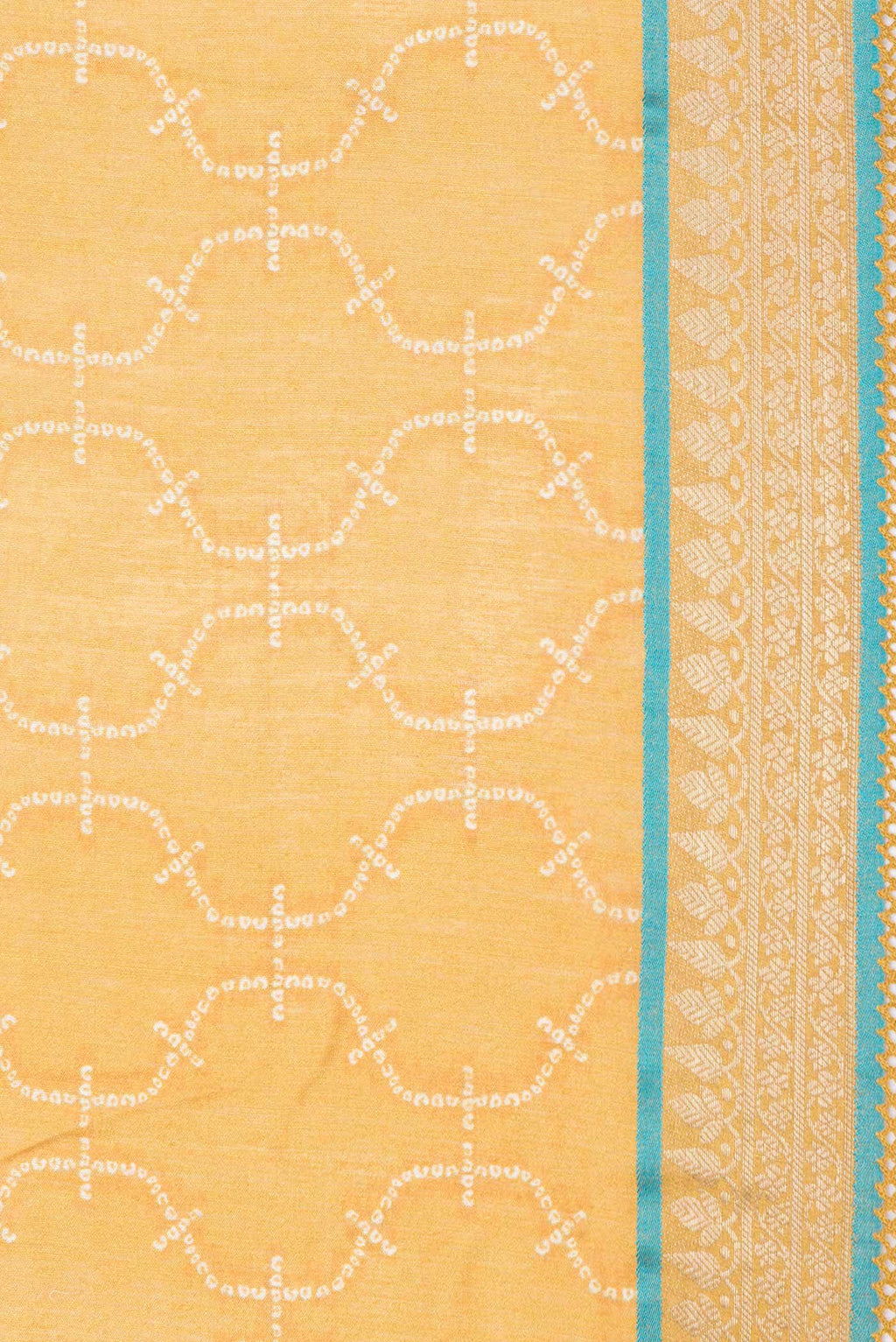 Mustard Dual Tone Tussar Silk Saree
