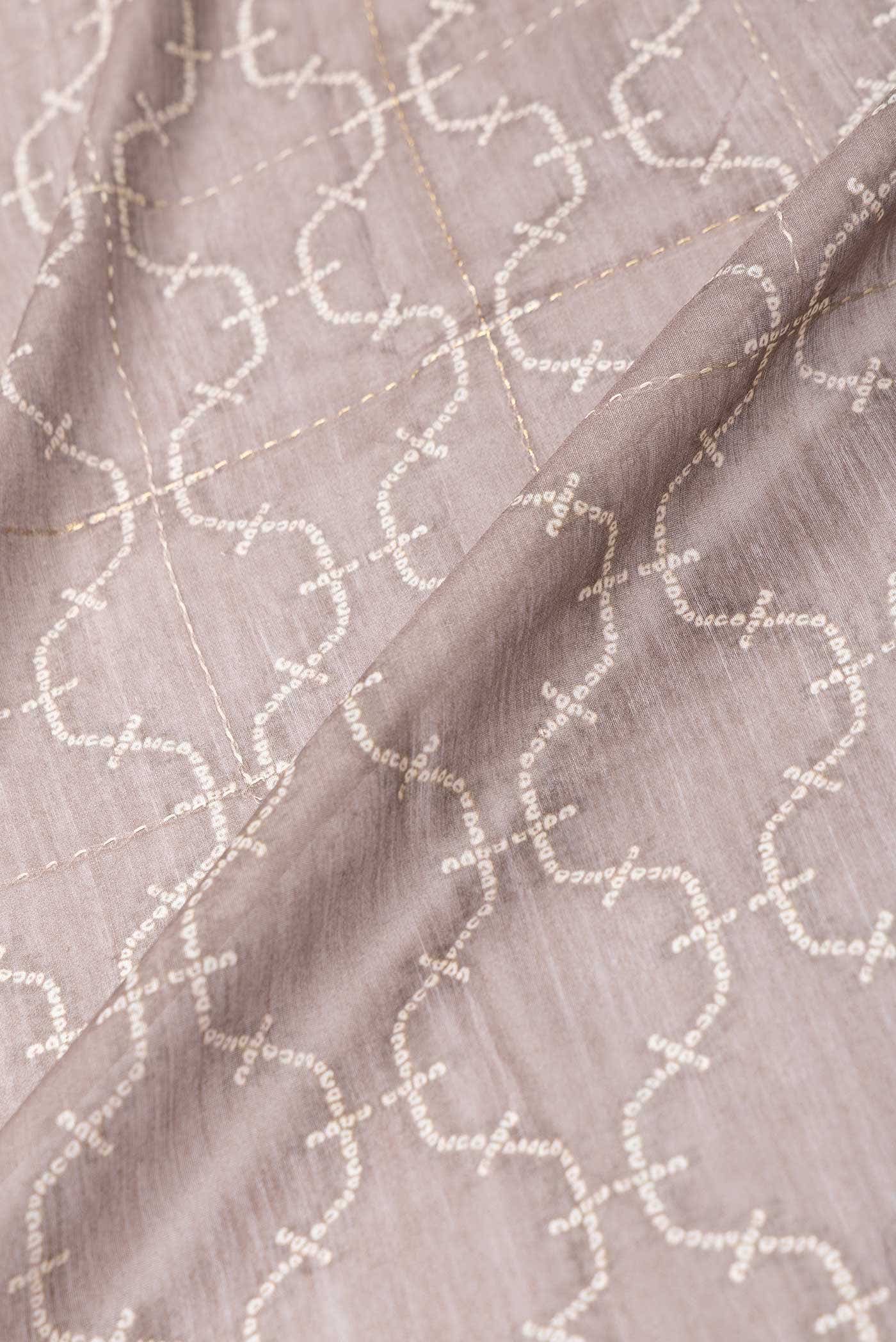 Beige Dual Tone Tussar Silk Saree