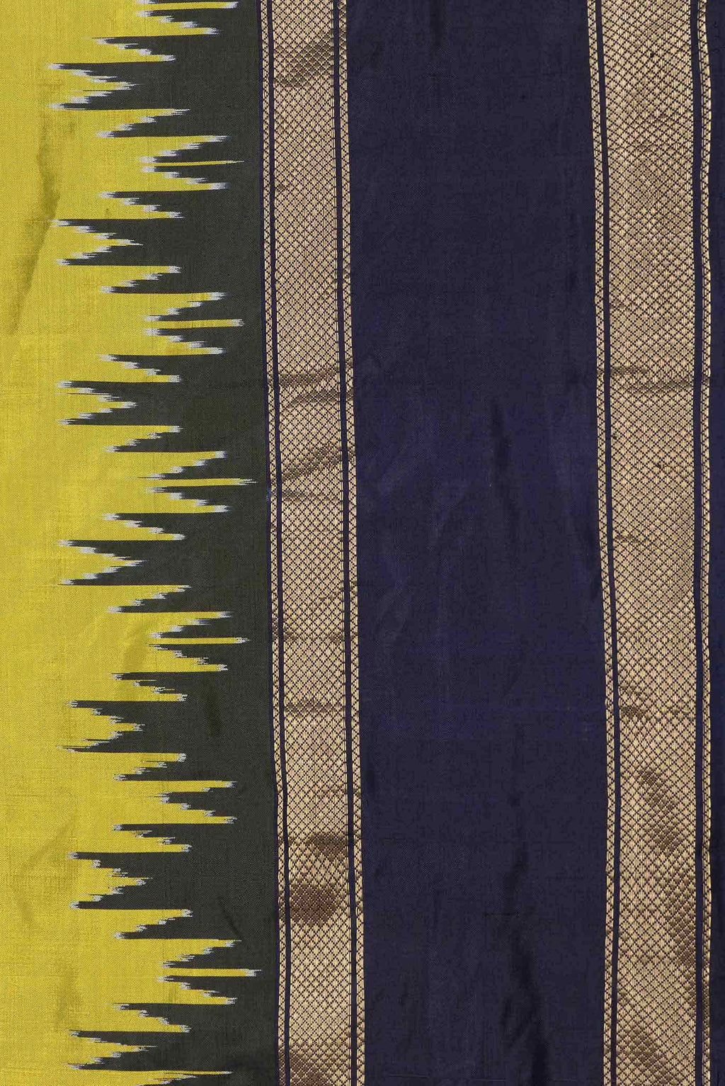 Mehandi Green Dual Tone Double Ikat Saree