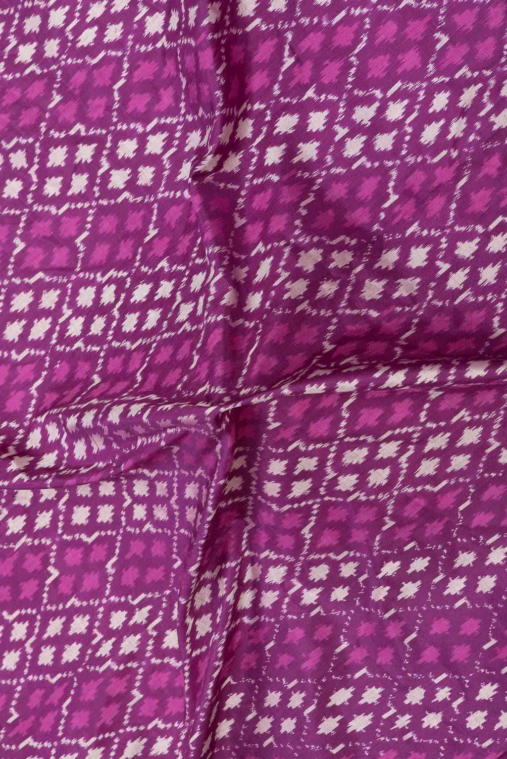 Purple Dual Tone Double Ikat Saree