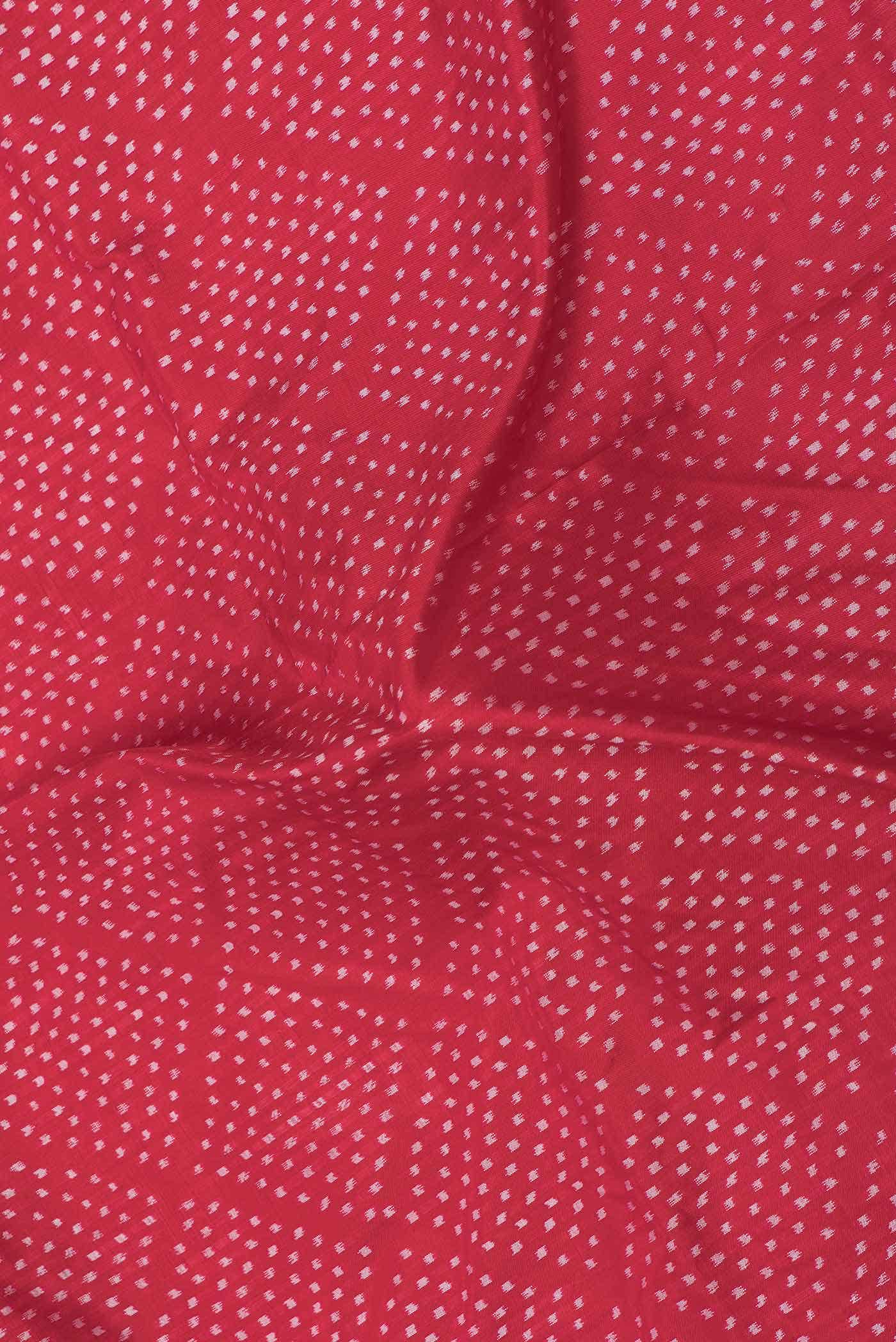 Dark Pink Dual Tone Double Ikat Saree