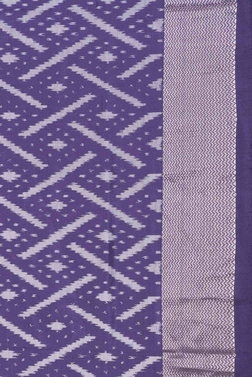 Blue Dual Tone Double Ikat Saree