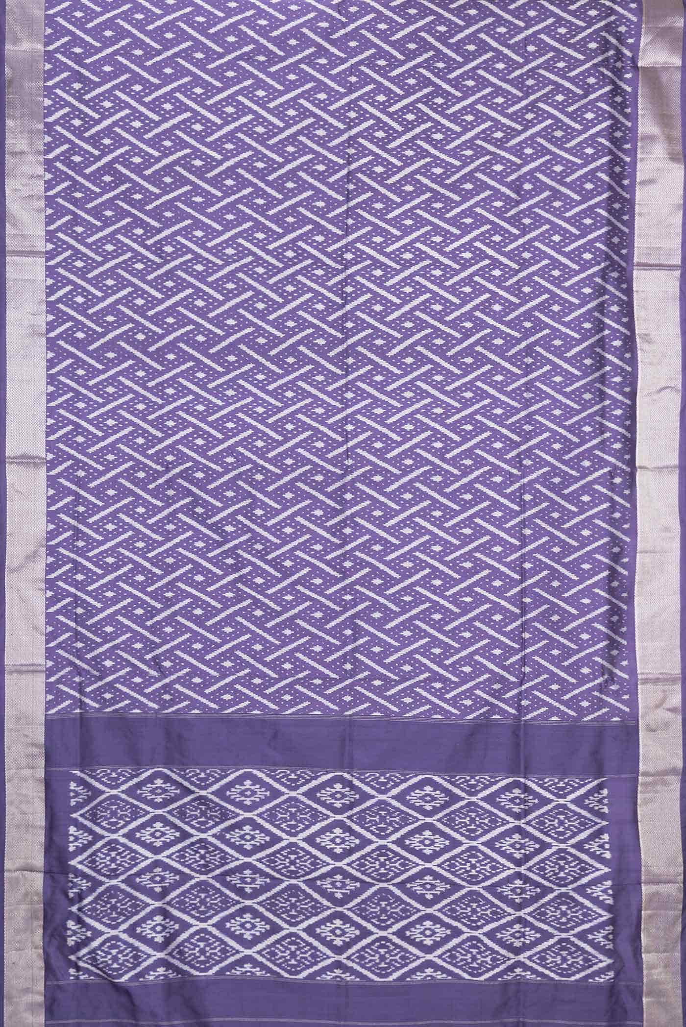 Blue Dual Tone Double Ikat Saree