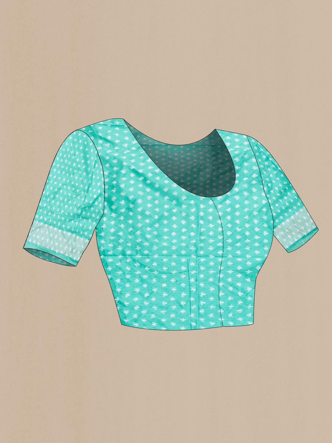 Sandal Dual Tone Double Ikat Saree