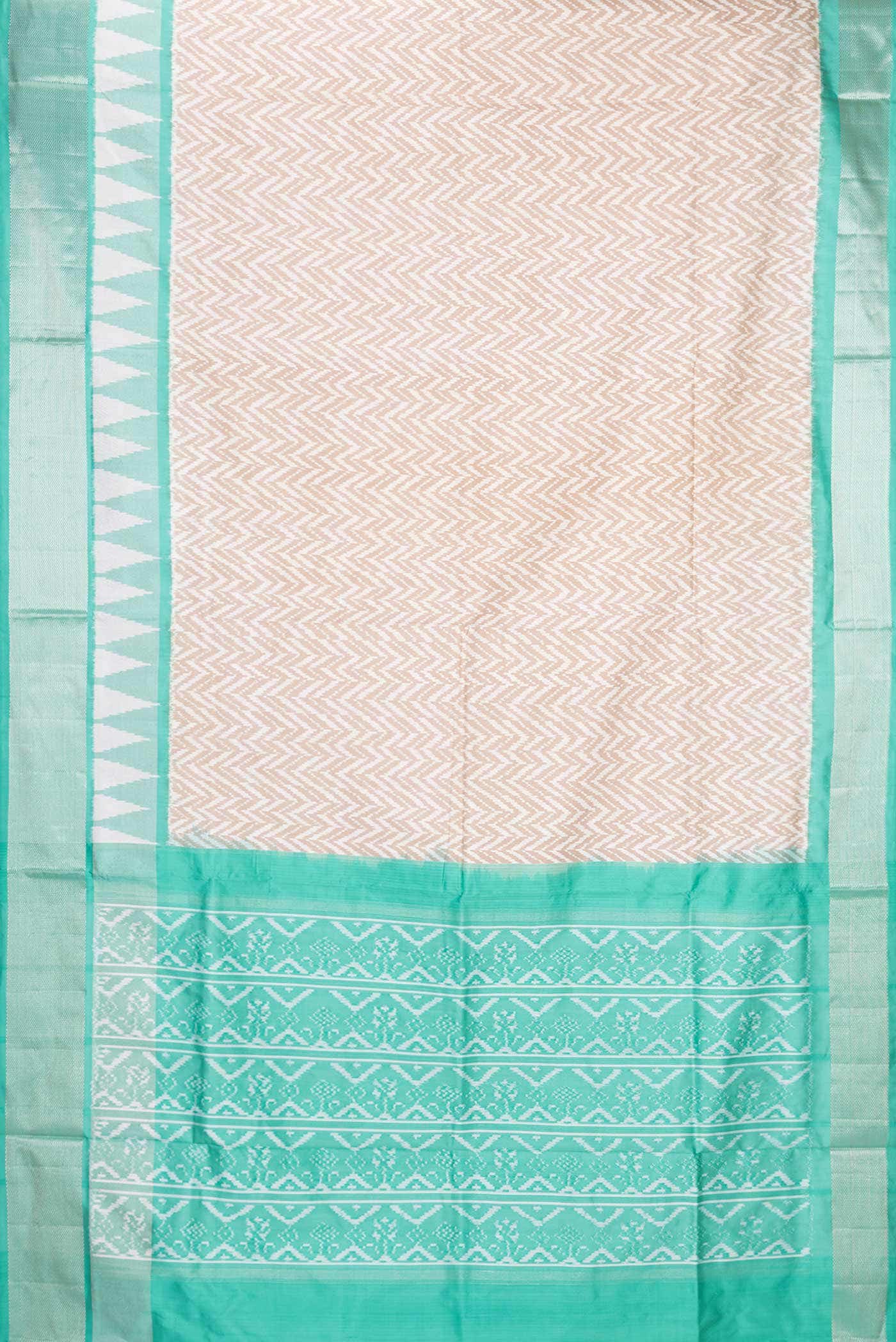 Sandal Dual Tone Double Ikat Saree