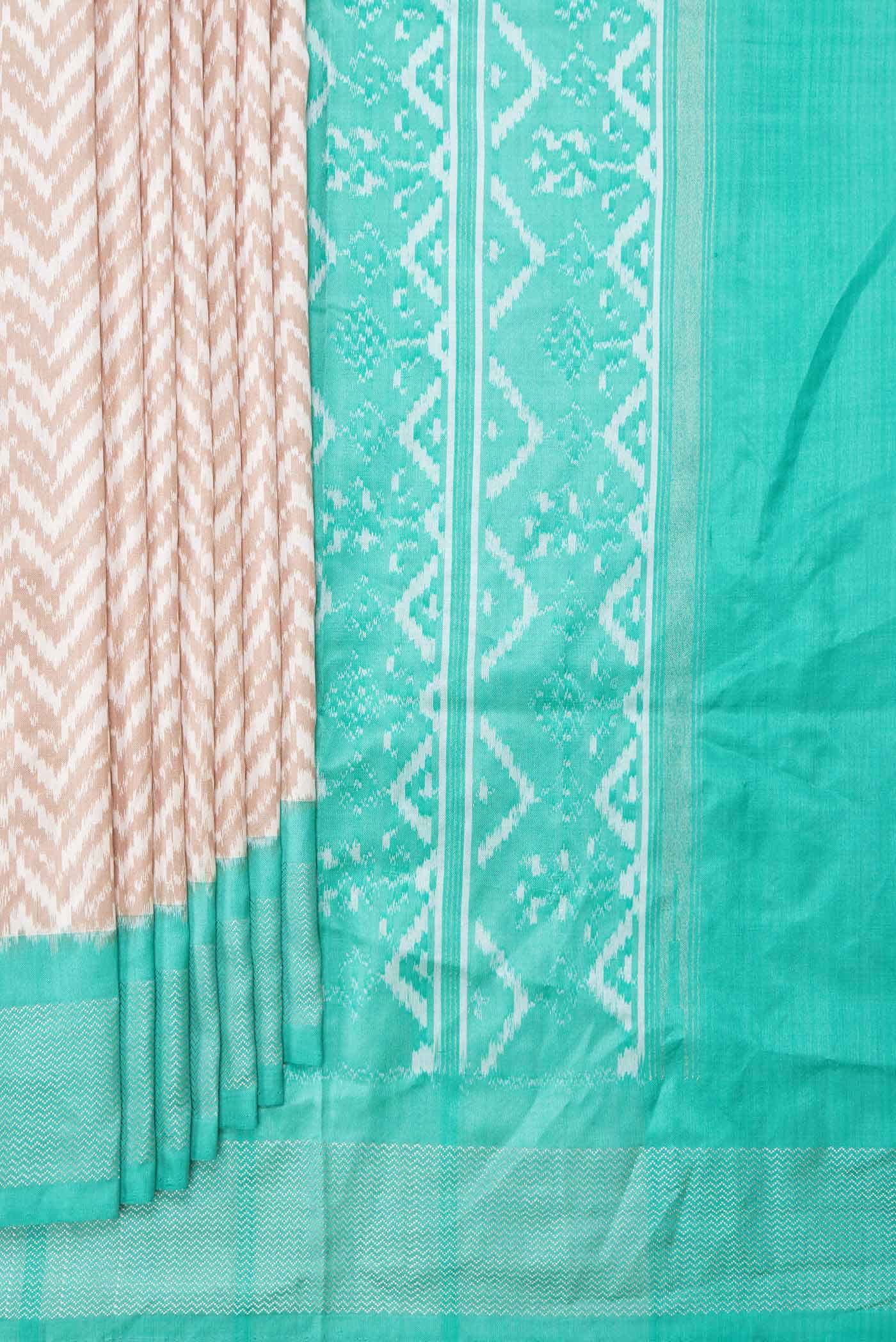 Sandal Dual Tone Double Ikat Saree