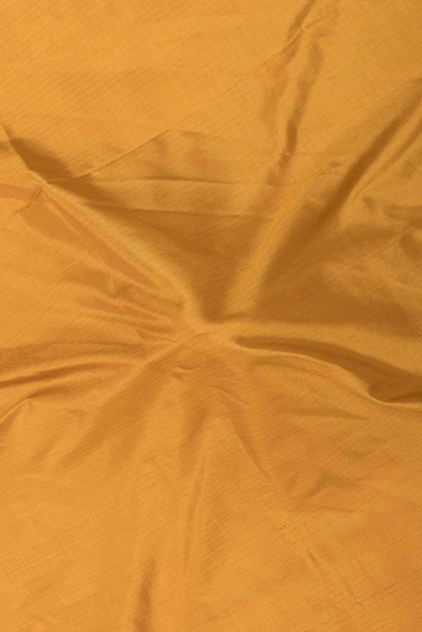 Mustard Dual Tone Double Ikat Saree