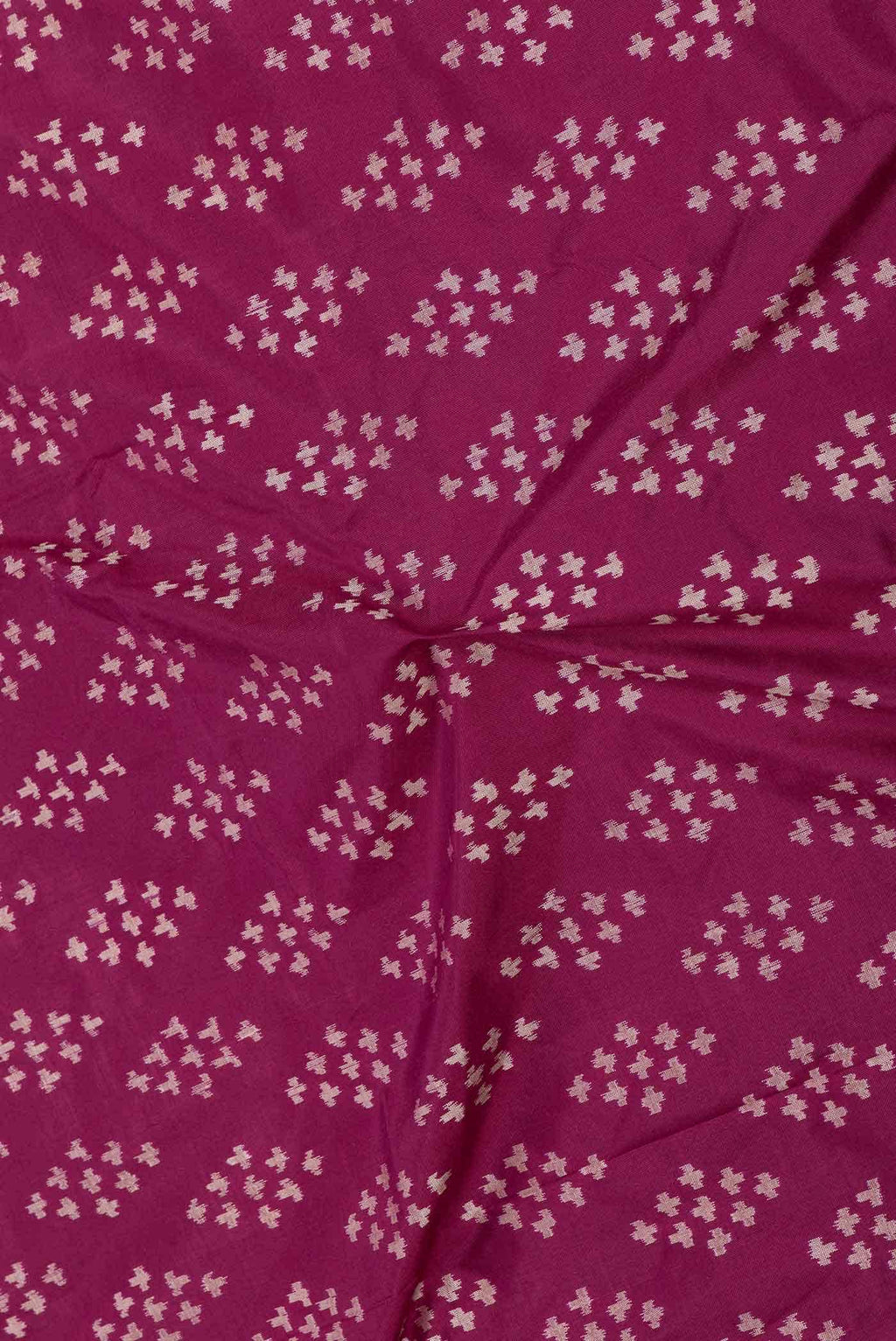 Magenta Dual Tone Double Ikat Saree