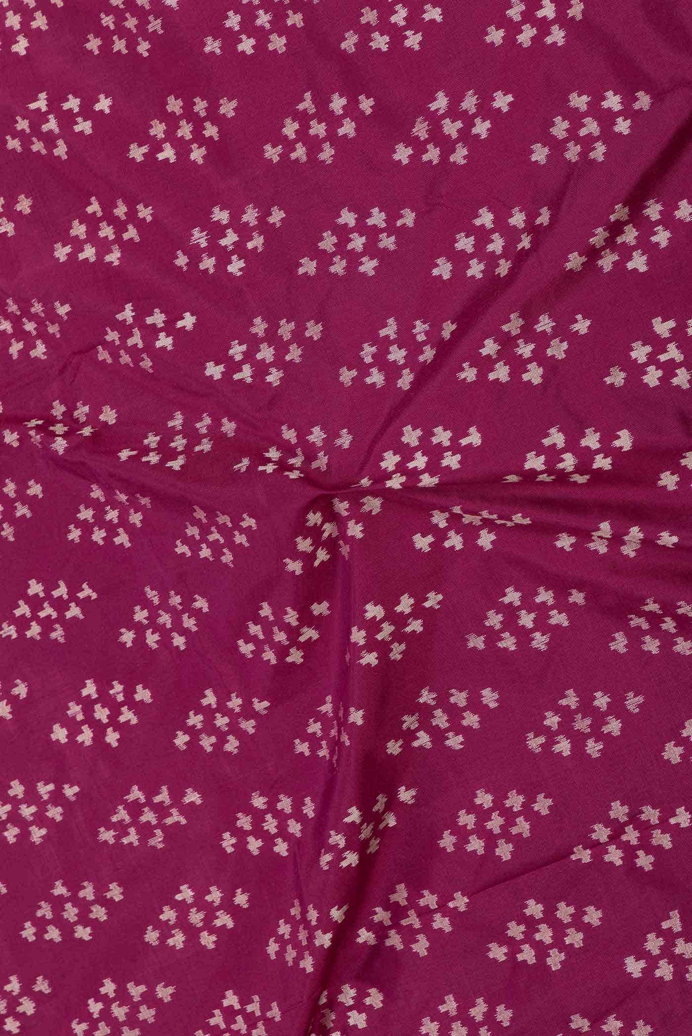 Magenta Dual Tone Double Ikat Saree