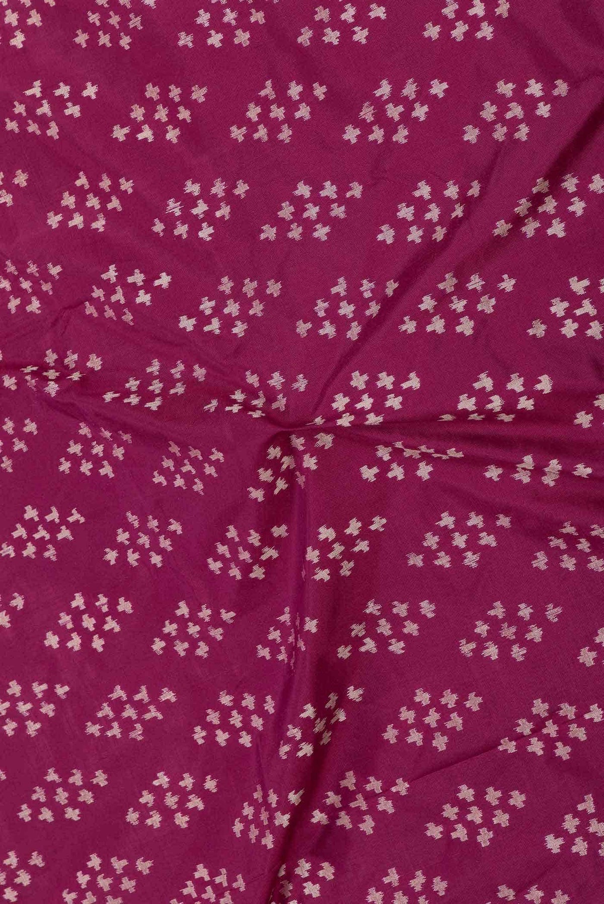 Magenta Dual Tone Double Ikat Saree
