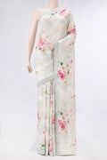 Grey Dual Tone Mysore Georgette Saree