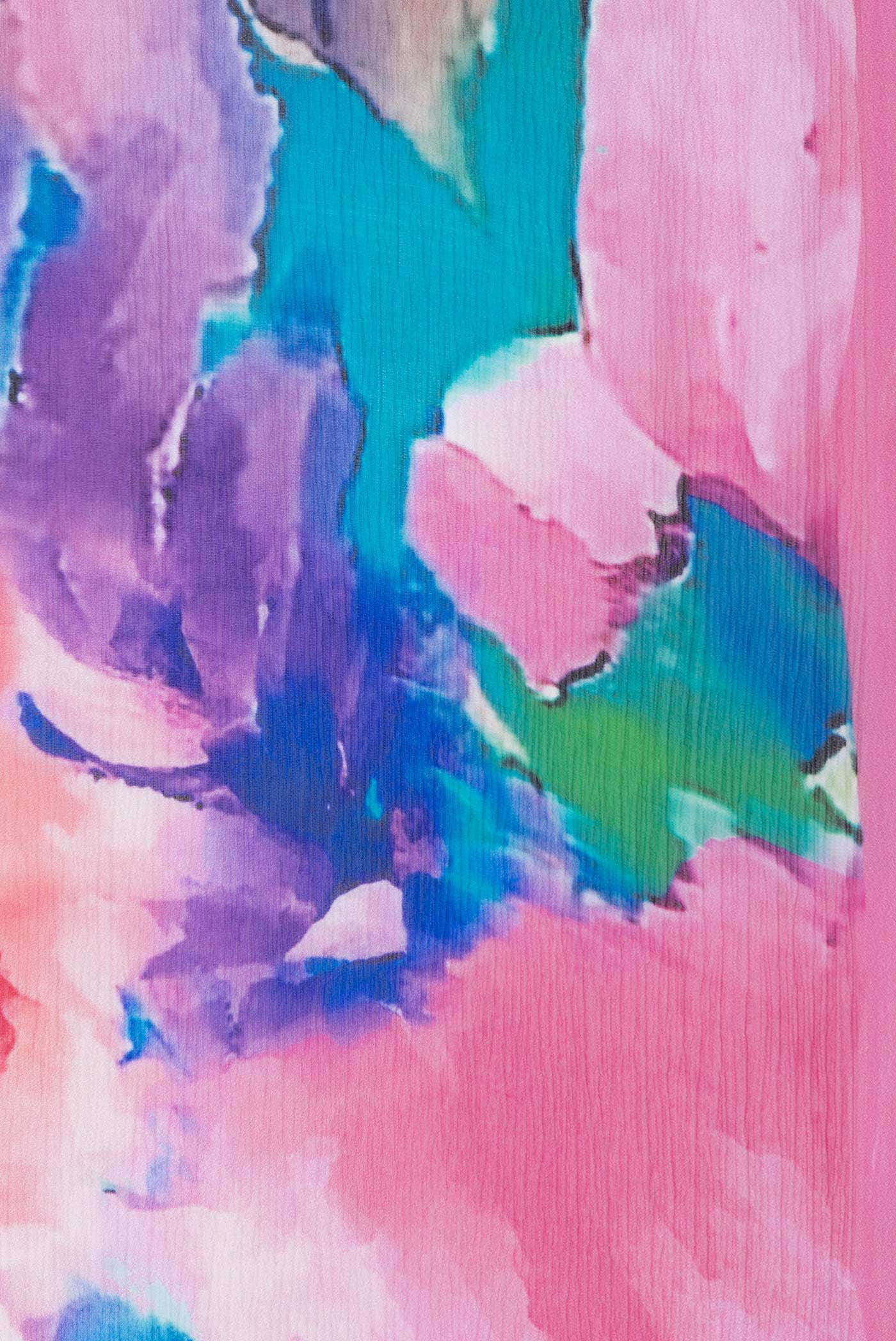 Pink Dual Tone Mysore Chiffon Saree