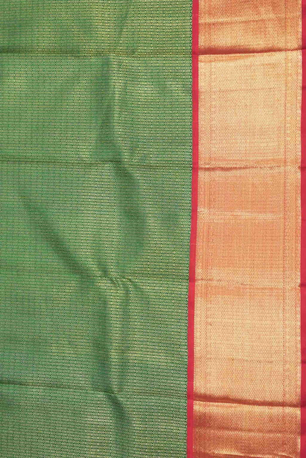 Green Dual Tone Kanchipuram Silk Saree