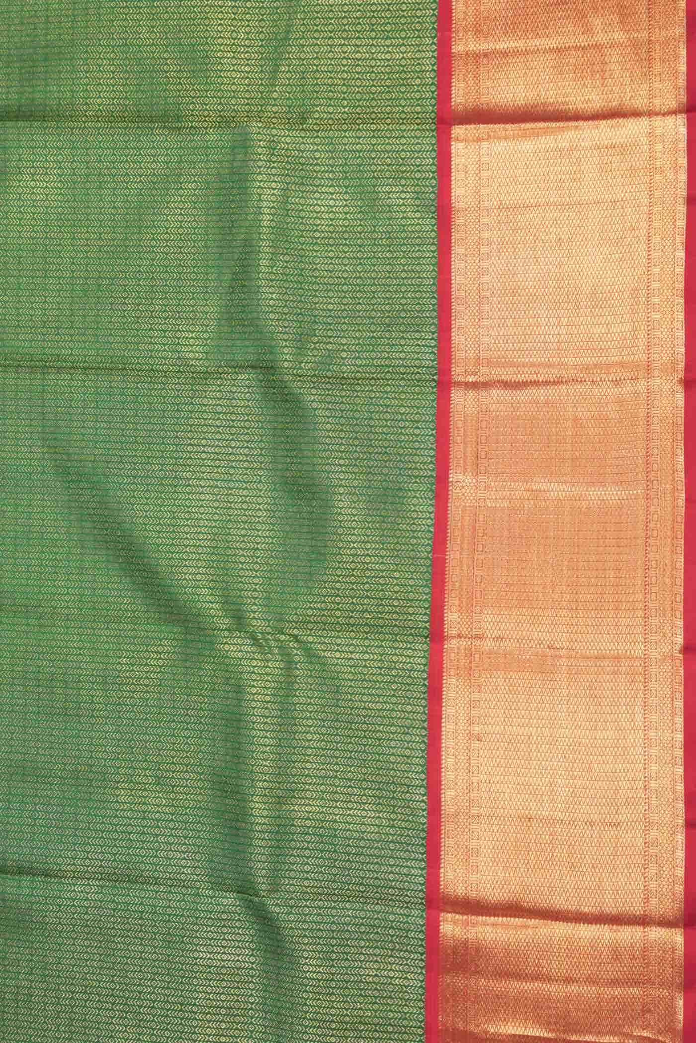 Green Dual Tone Kanchipuram Silk Saree