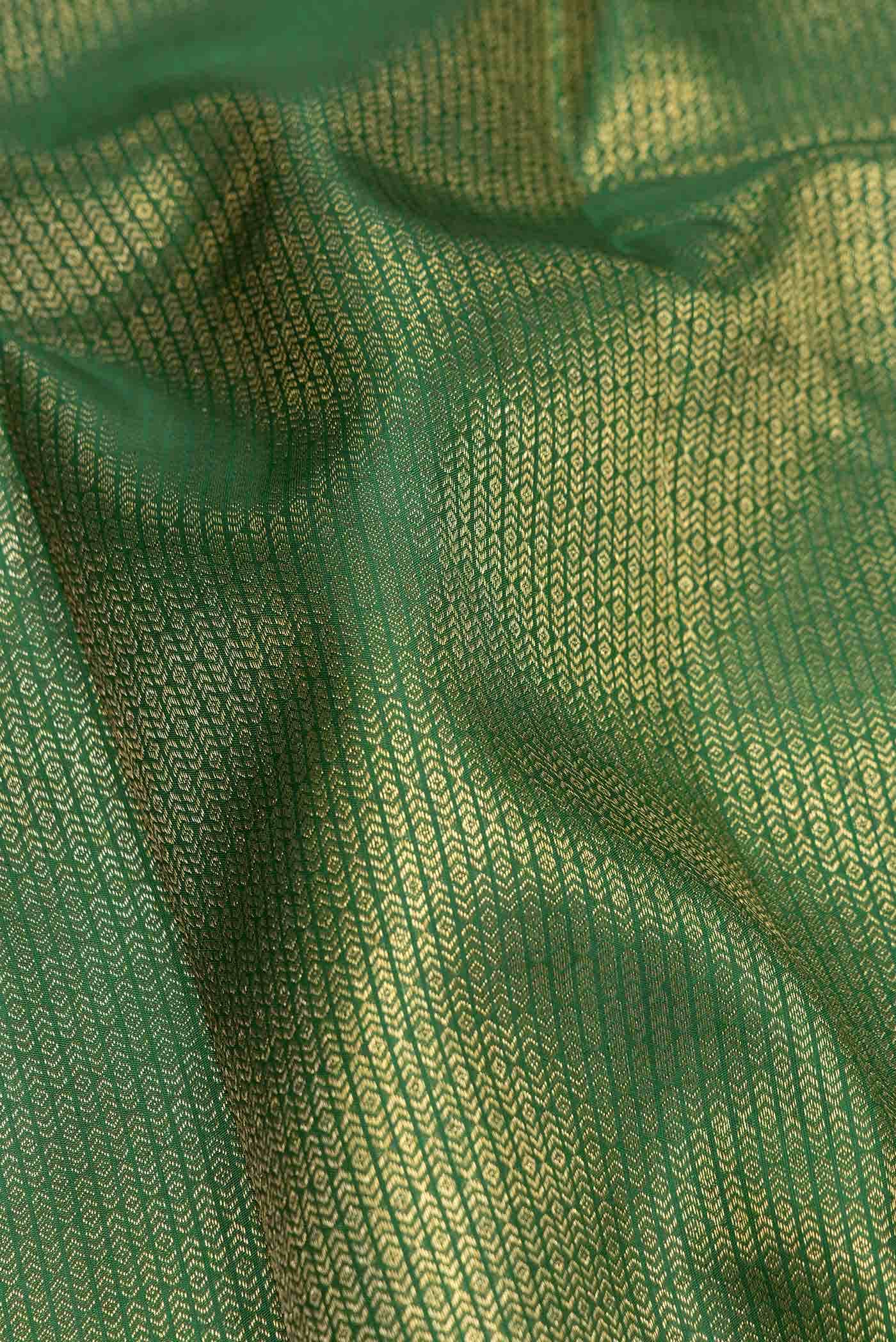 Green Dual Tone Kanchipuram Silk Saree