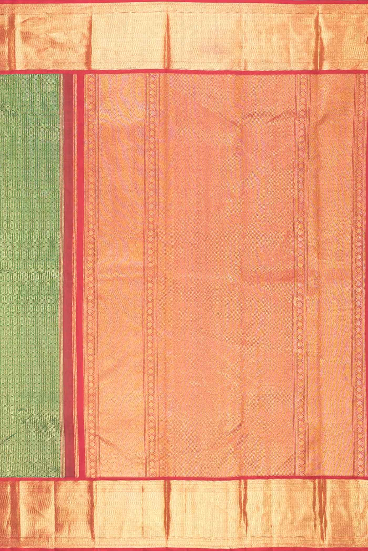 Green Dual Tone Kanchipuram Silk Saree
