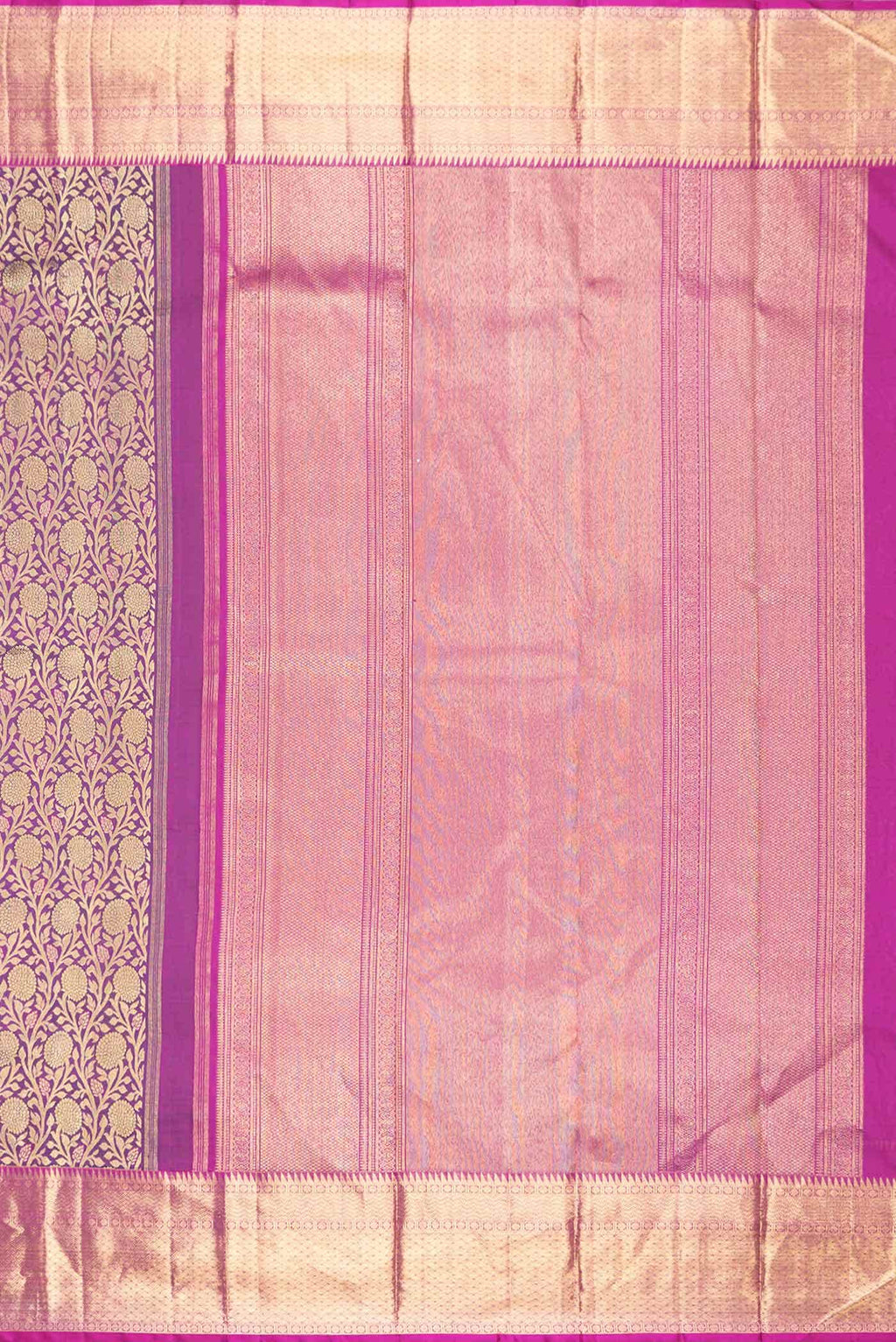 Violet Dual Tone Kanchipuram Silk Saree