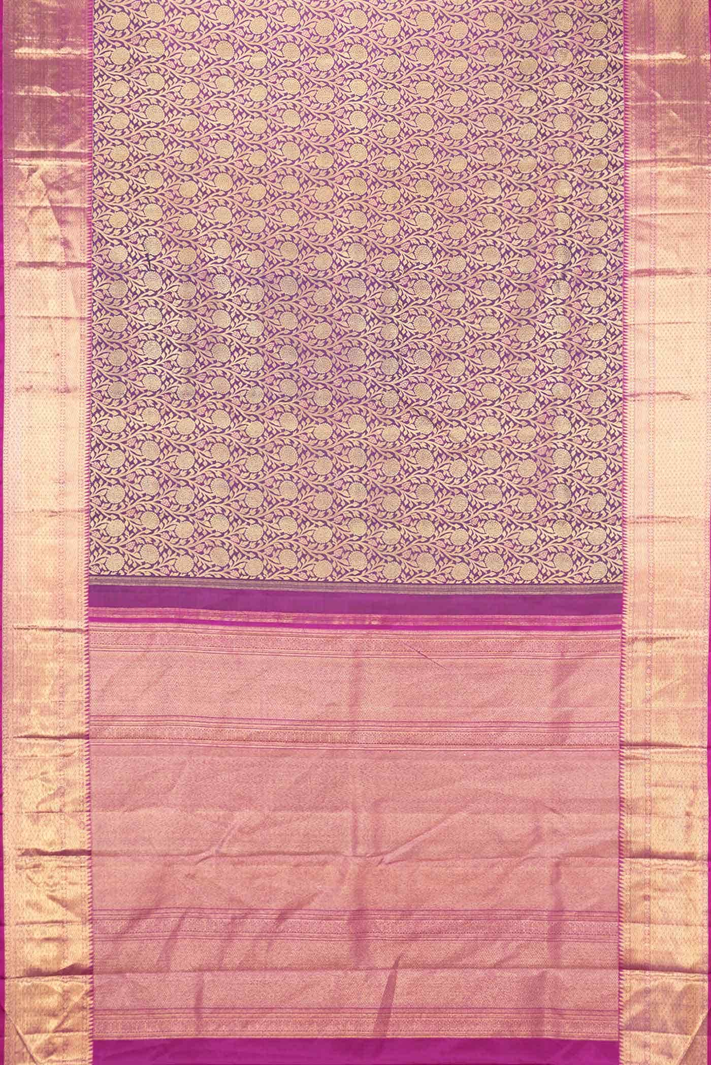 Violet Dual Tone Kanchipuram Silk Saree