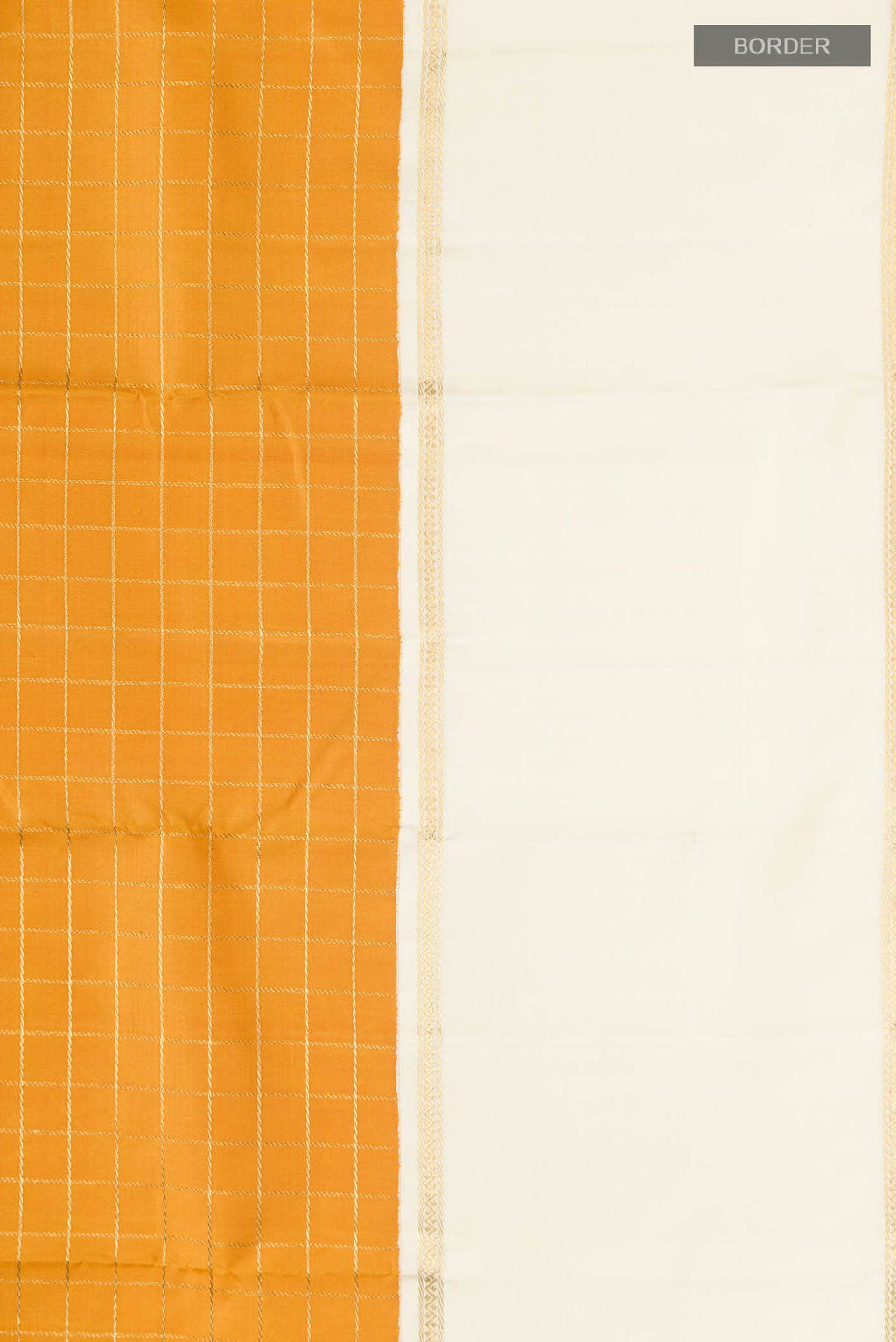 Pure Silk Pure Zari Mustard Kanchipuram Saree