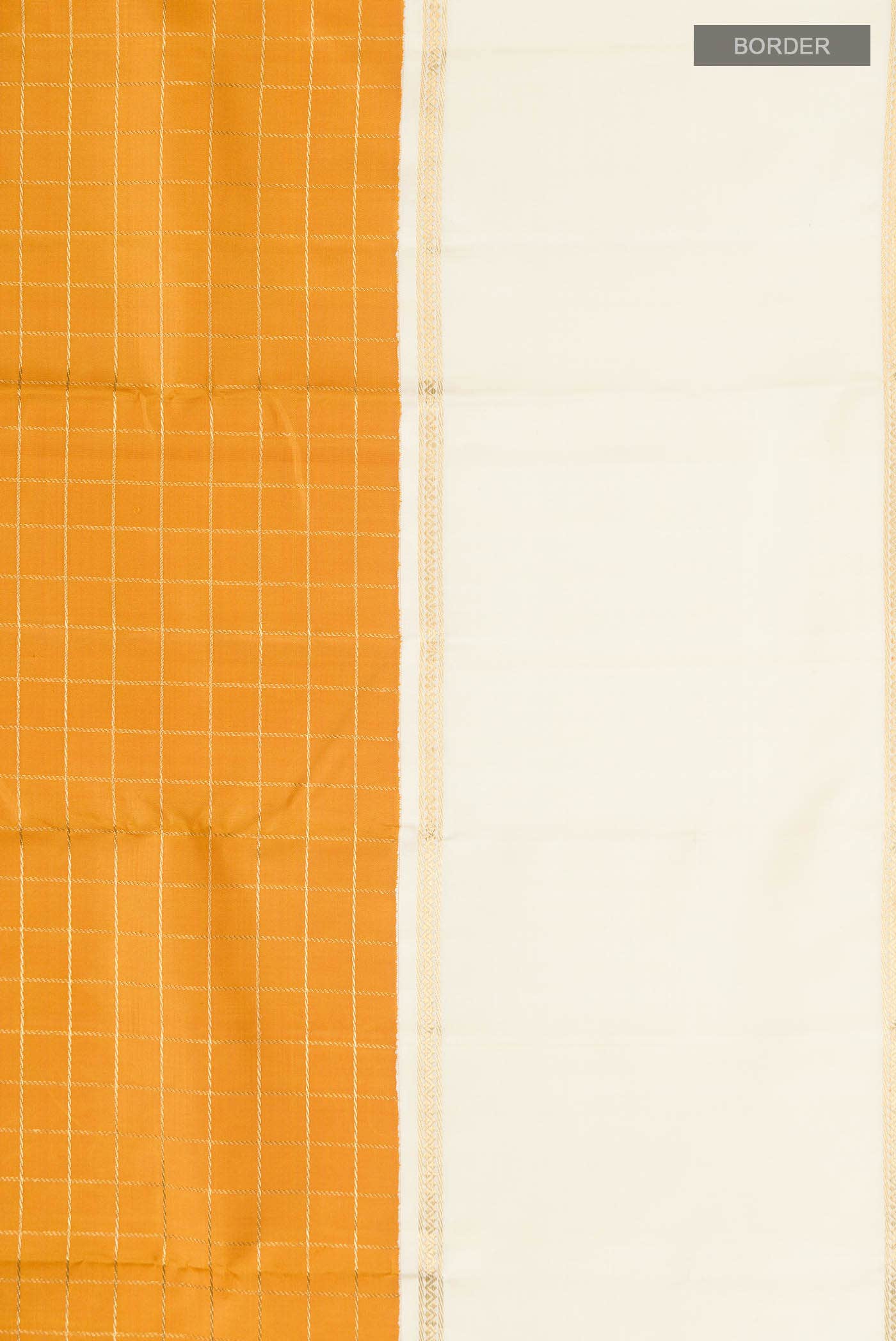 Pure Silk Pure Zari Mustard Kanchipuram Saree