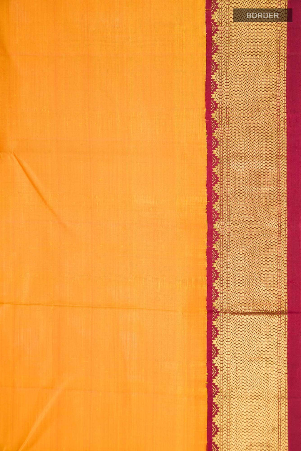 Orange Kanchipuram Silk Saree
