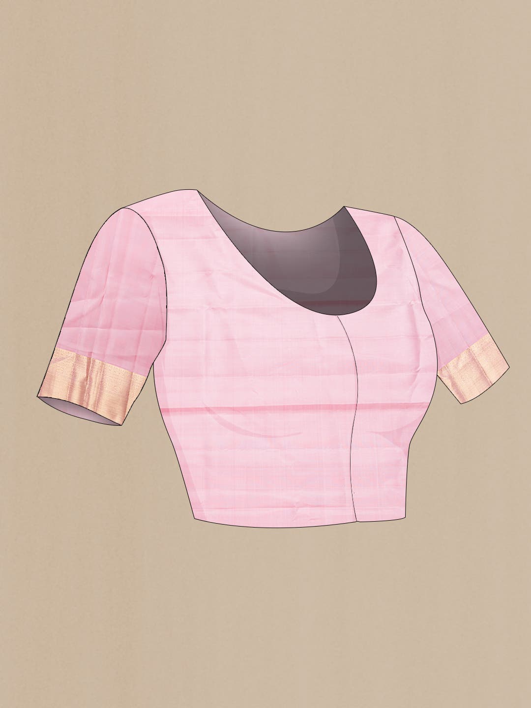 Burgundy Dual Tone Kanchipuram Silk Saree