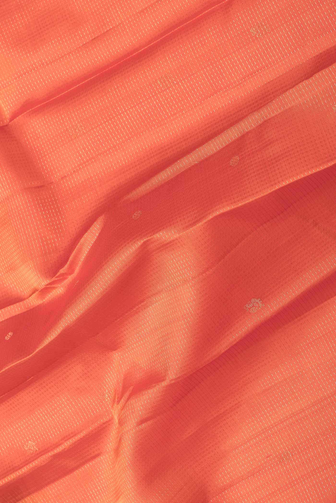 Orange Dual Tone Soft Silk Saree