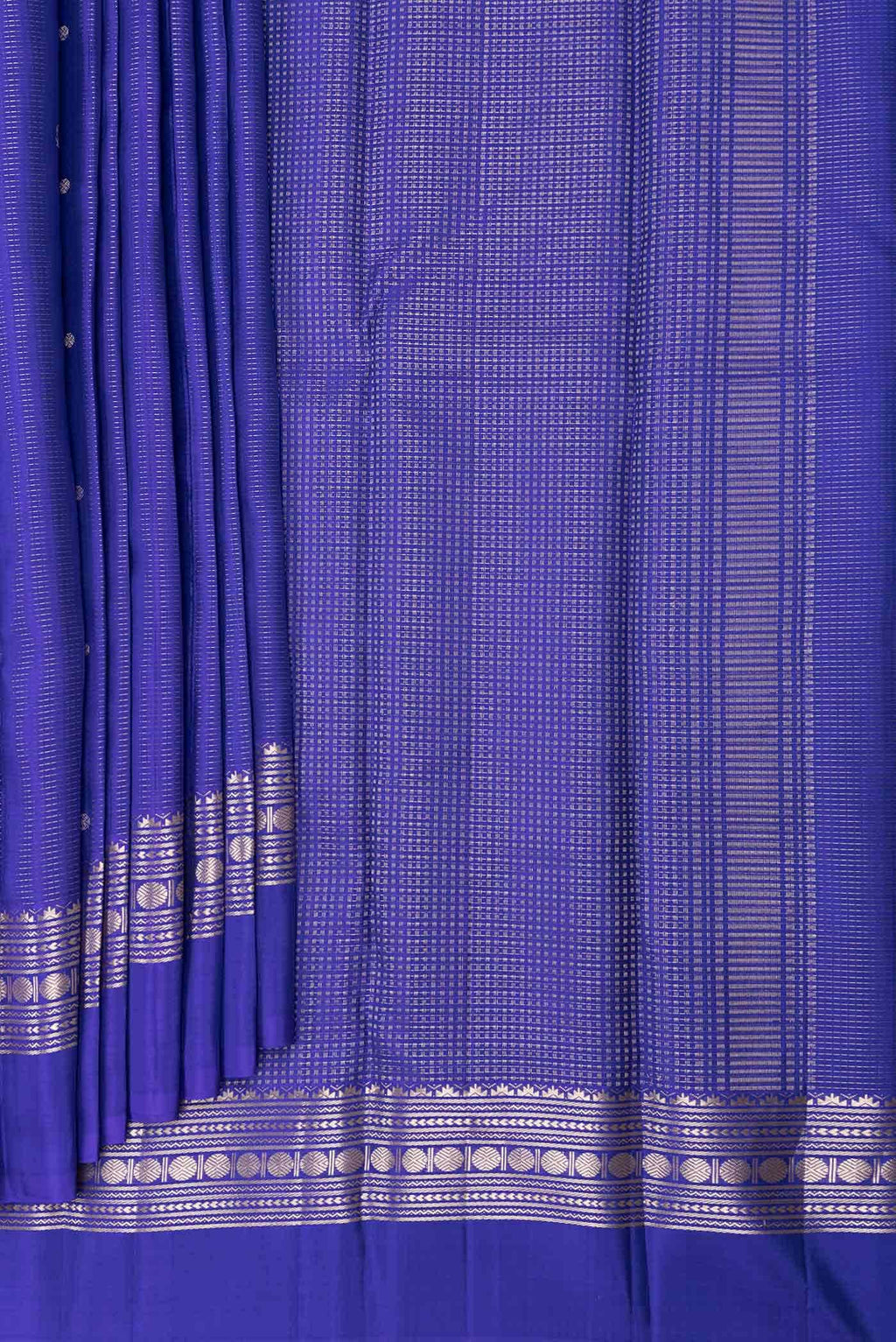 Royal Blue Dual Tone Soft Silk Saree