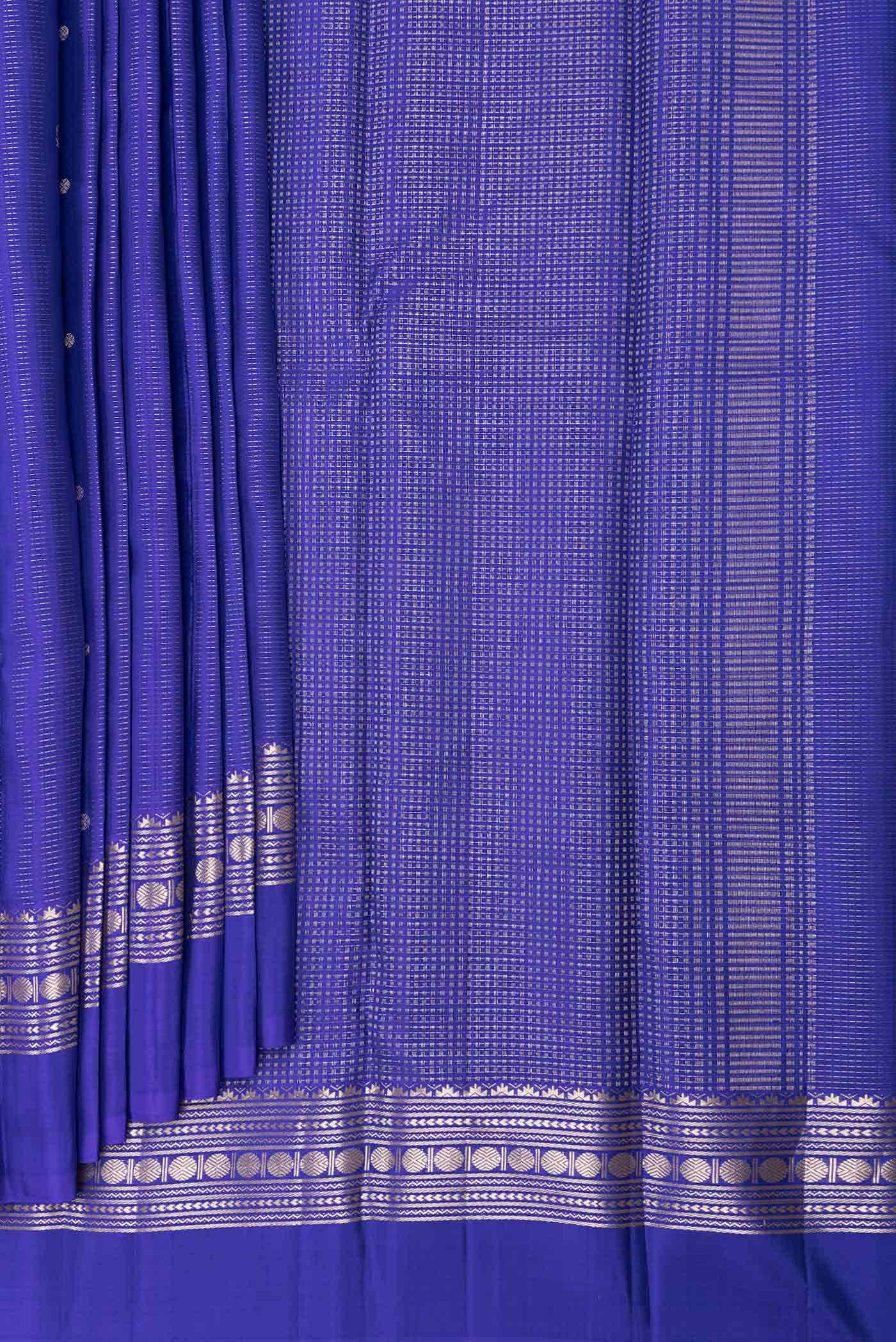 Royal Blue Dual Tone Soft Silk Saree