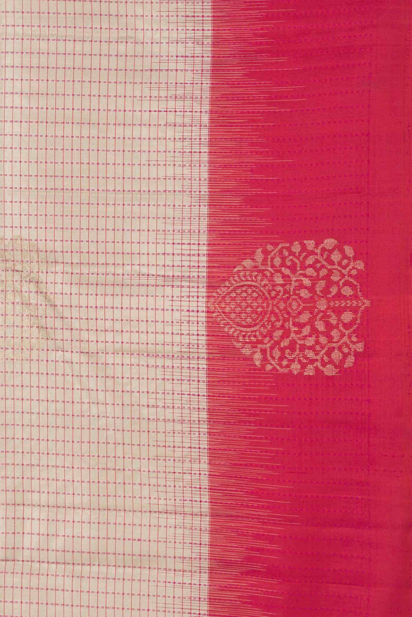 Beige Dual Tone Soft Silk Saree
