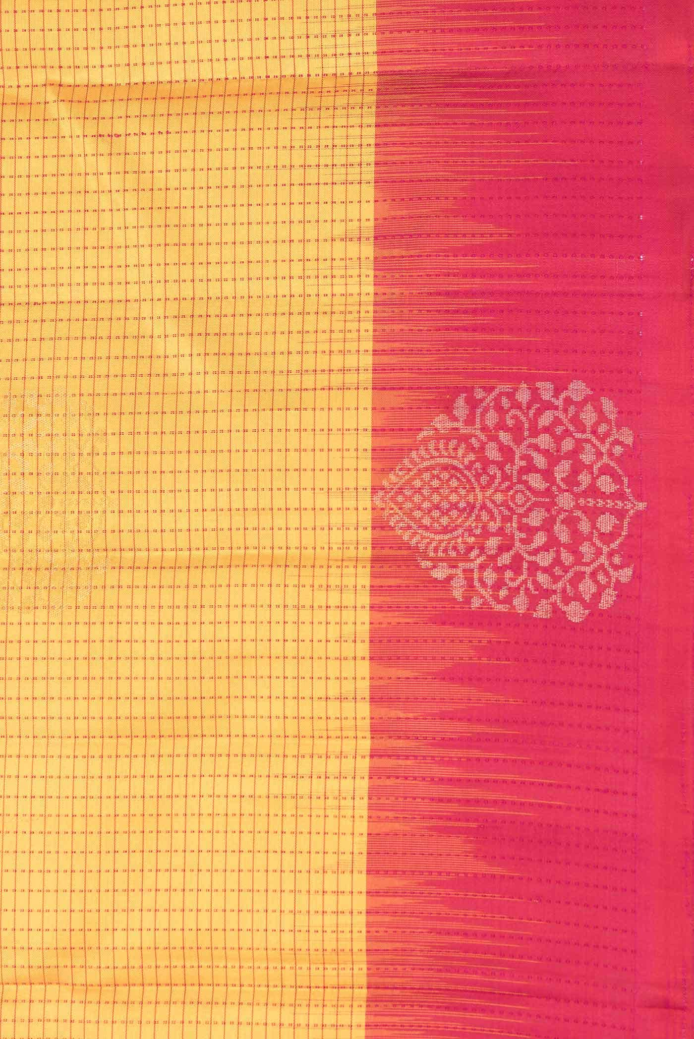 Mustard Dual Tone Soft Silk Saree