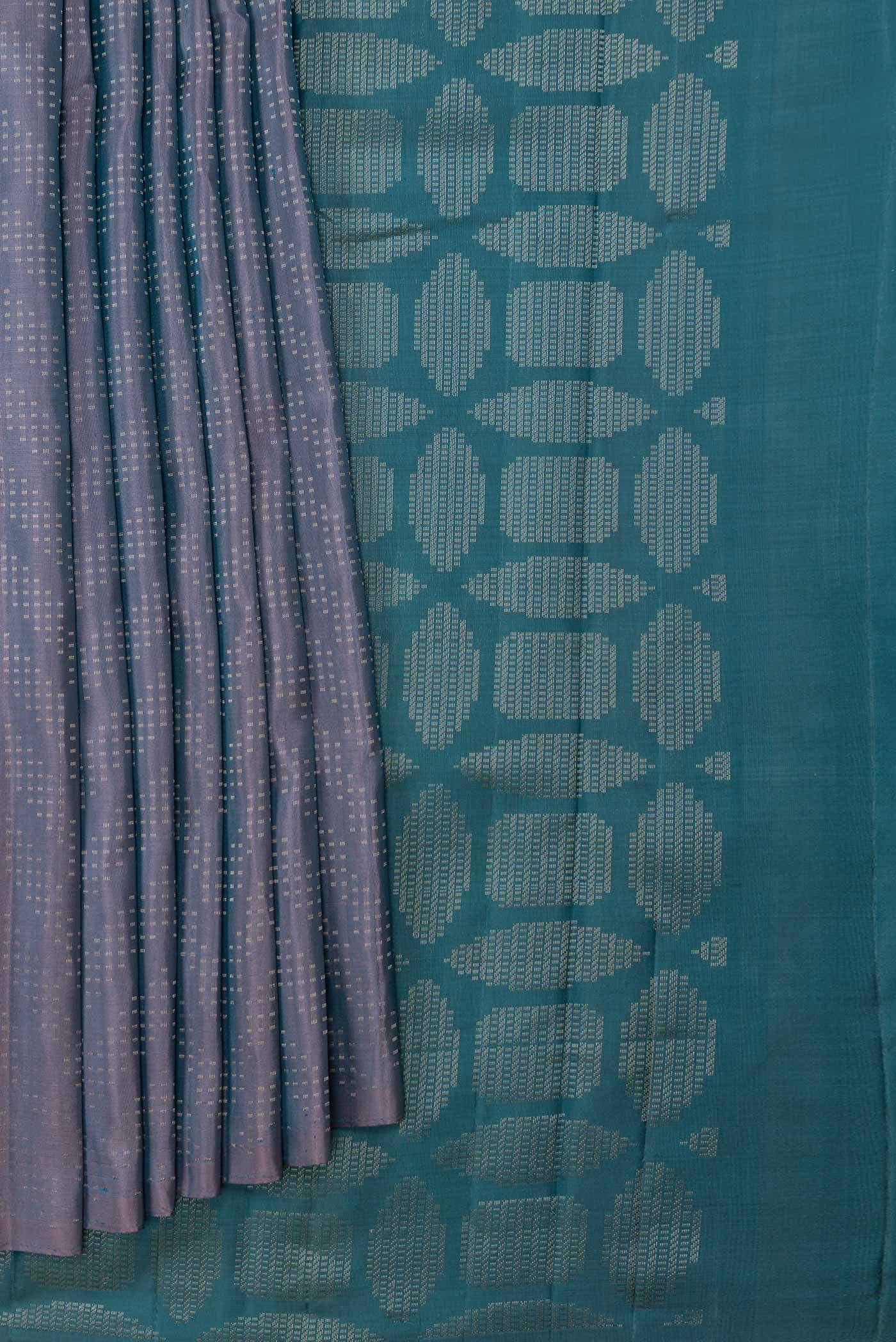 Maya Blue Dual Tone Soft Silk Saree