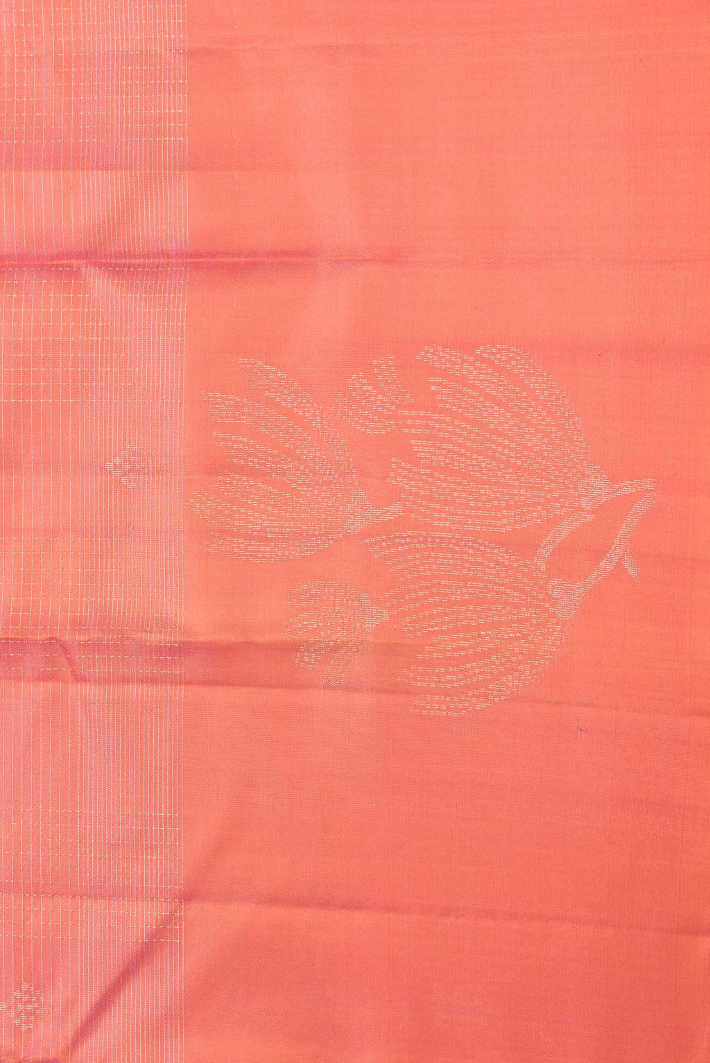 Coral Dual Tone Soft Silk Saree