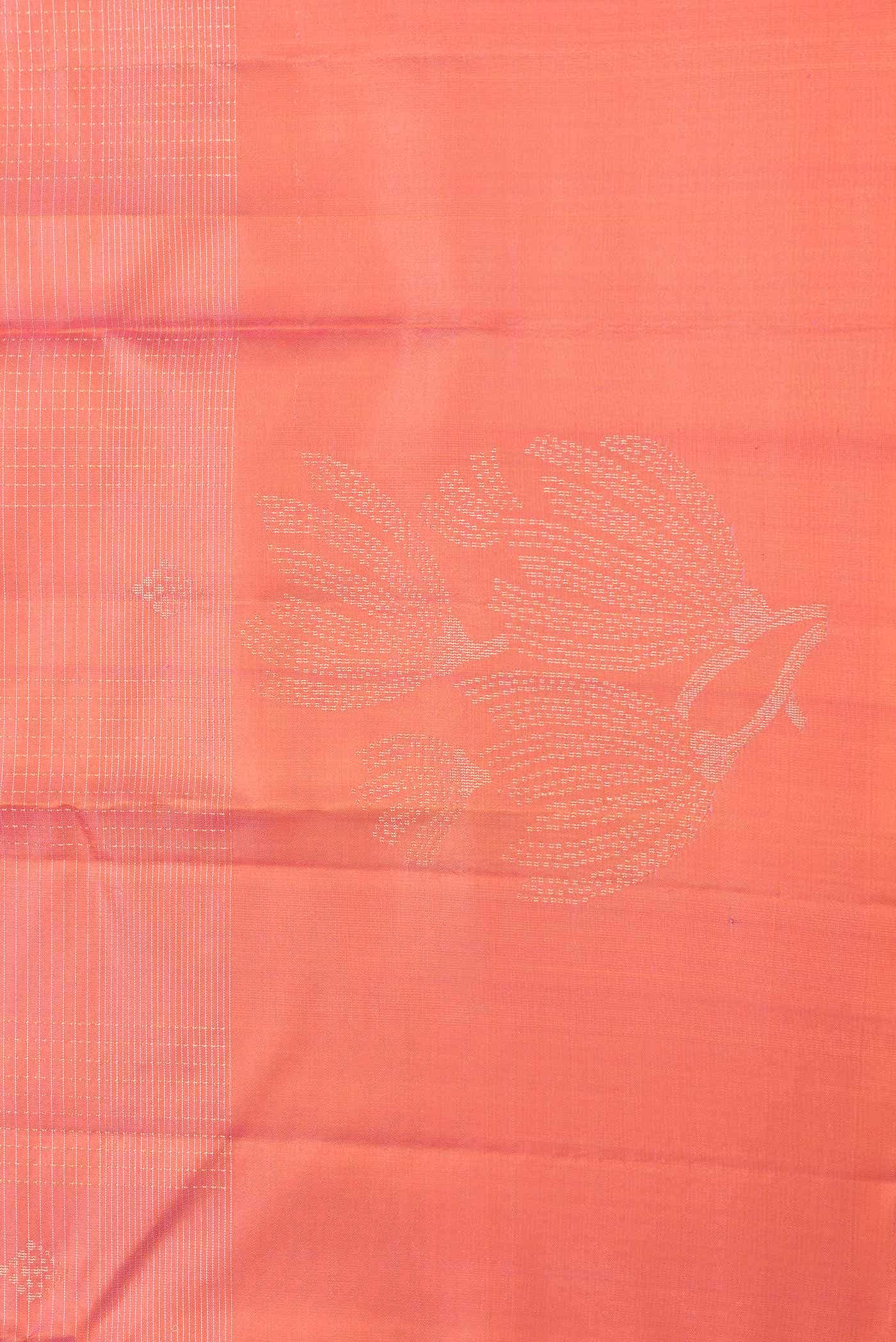 Coral Dual Tone Soft Silk Saree