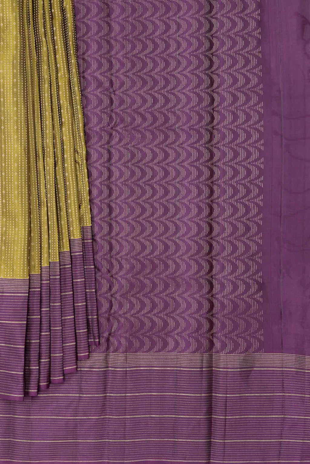 Mehandi Green Dual Tone Soft Silk Saree