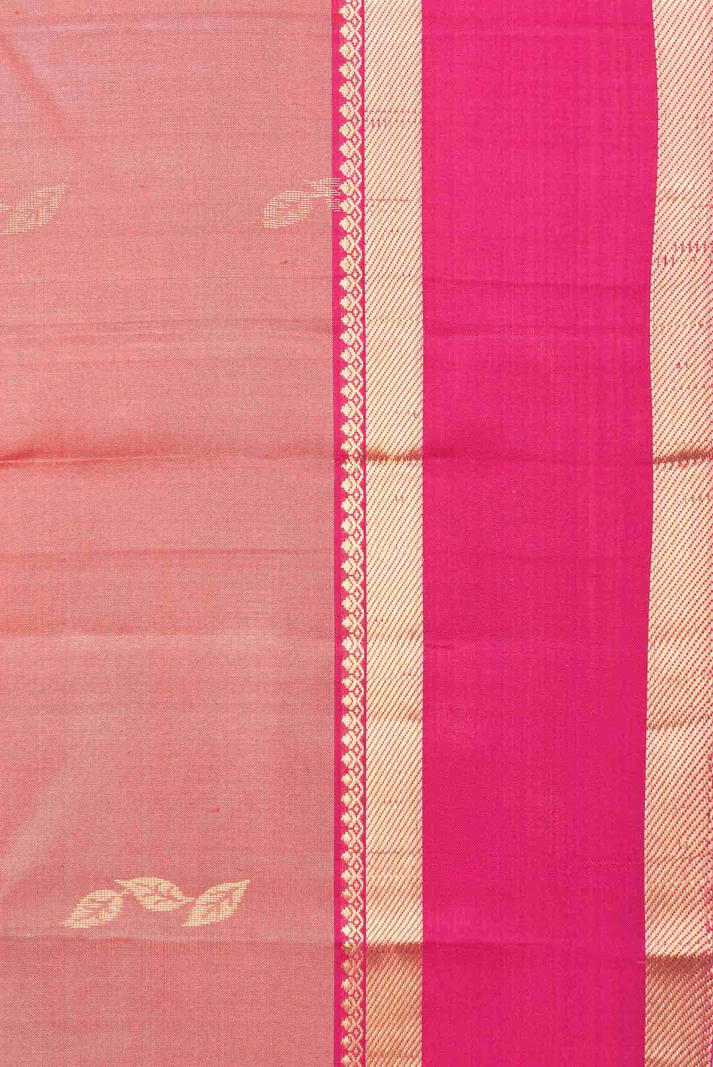 Dark Mauve Dual Tone Kanchipuram Silk Saree