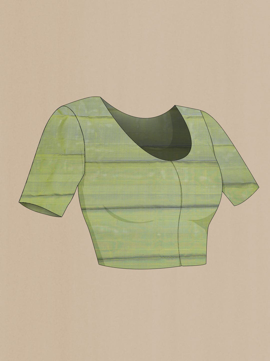 Peacock Blue Dual Tone Kanchipuram Silk Saree