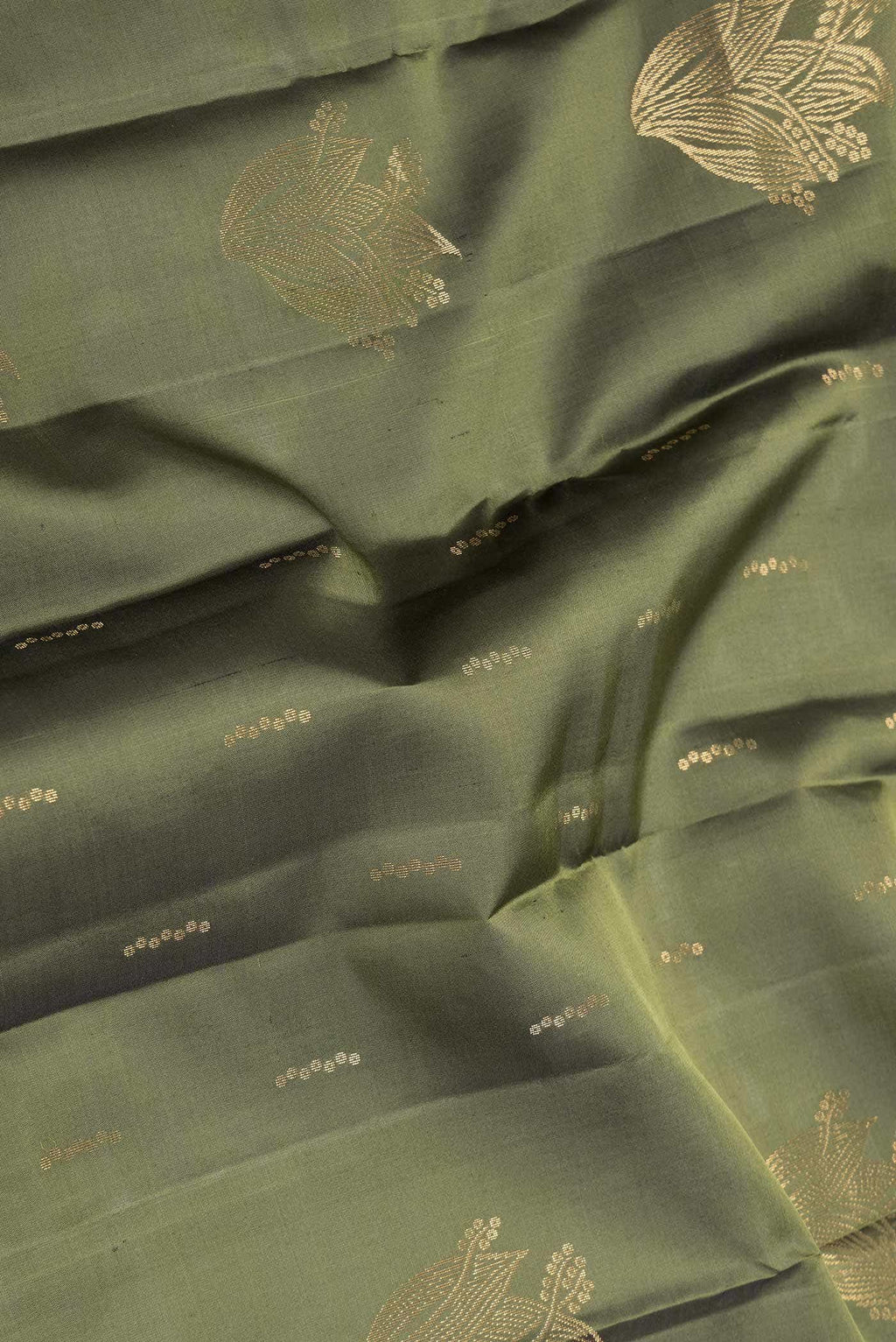 Green Dual Tone Kanchipuram Silk Saree